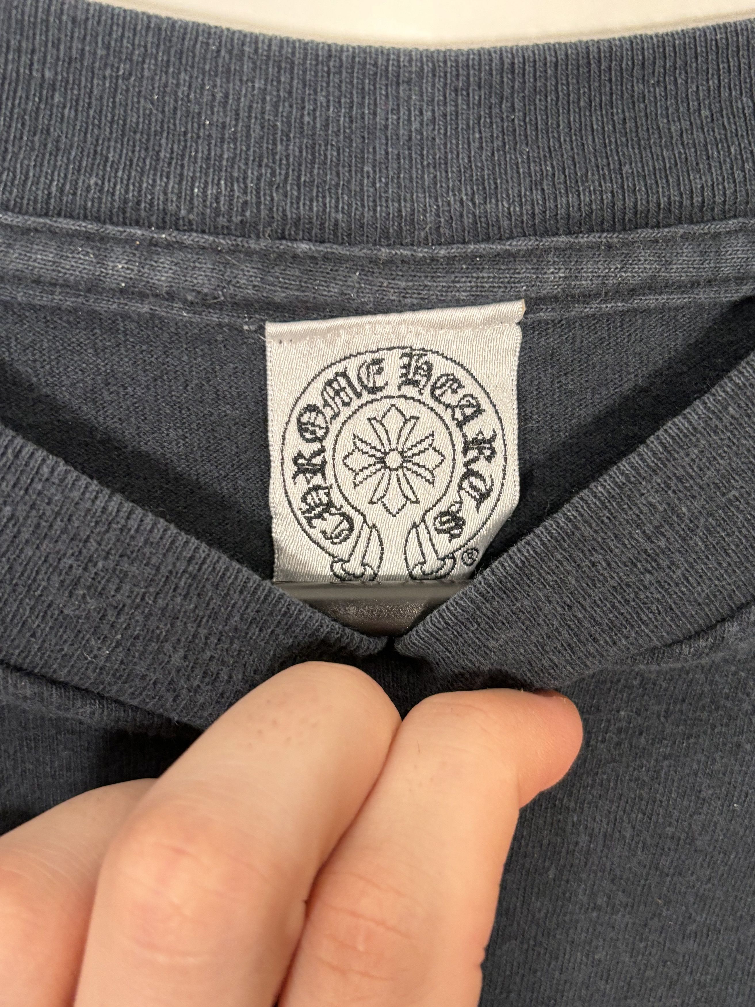 Chrome Hearts 🚭VINTAGE CHROME🚭"NEW YORK" FLAGSHIP LONGSLEEVE TEE Size US XL / EU 56 / 4 - 5 Thumbnail