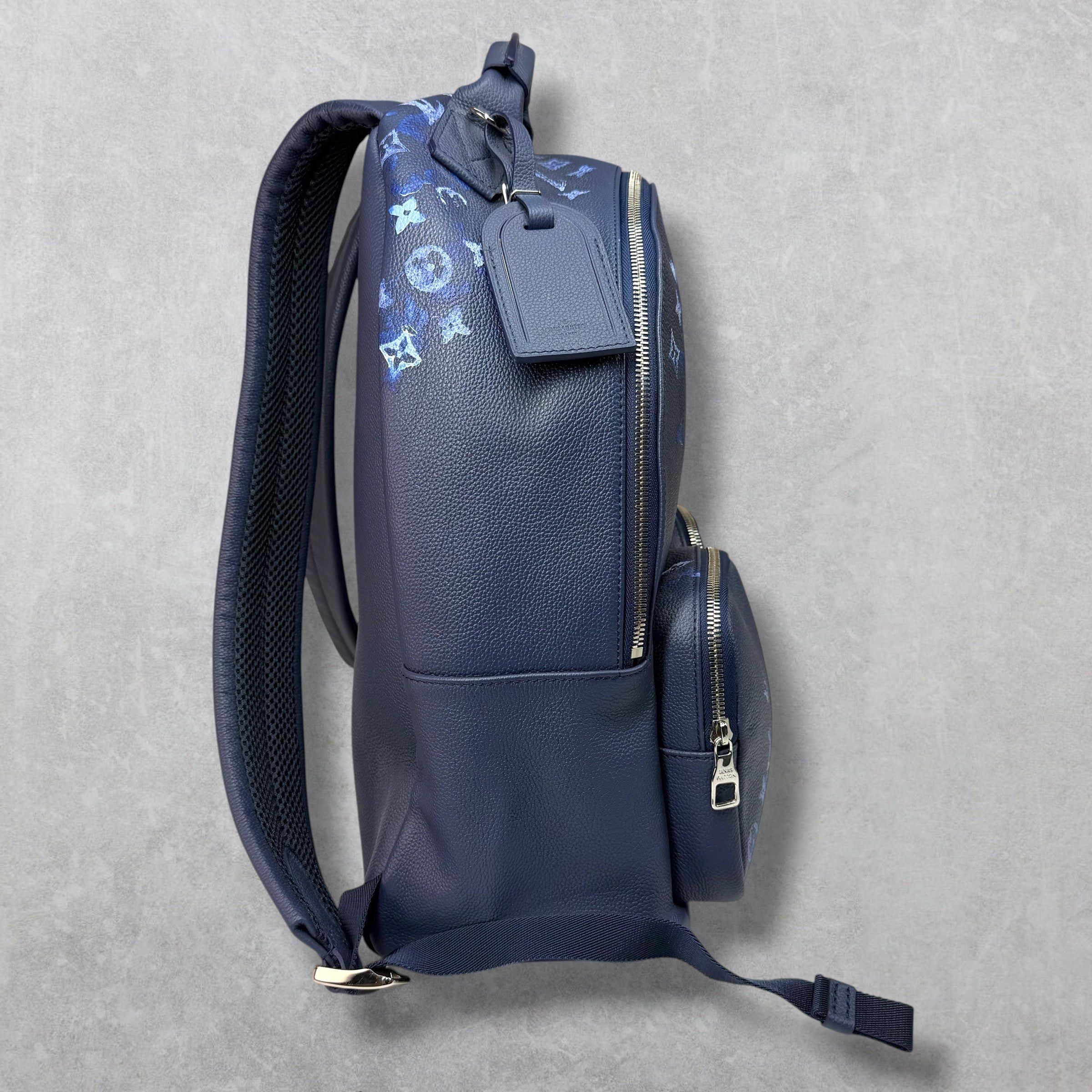 Louis Vuitton Louis Vuitton Navy Watercolor Monogram Backpack Size ONE SIZE - 5 Thumbnail