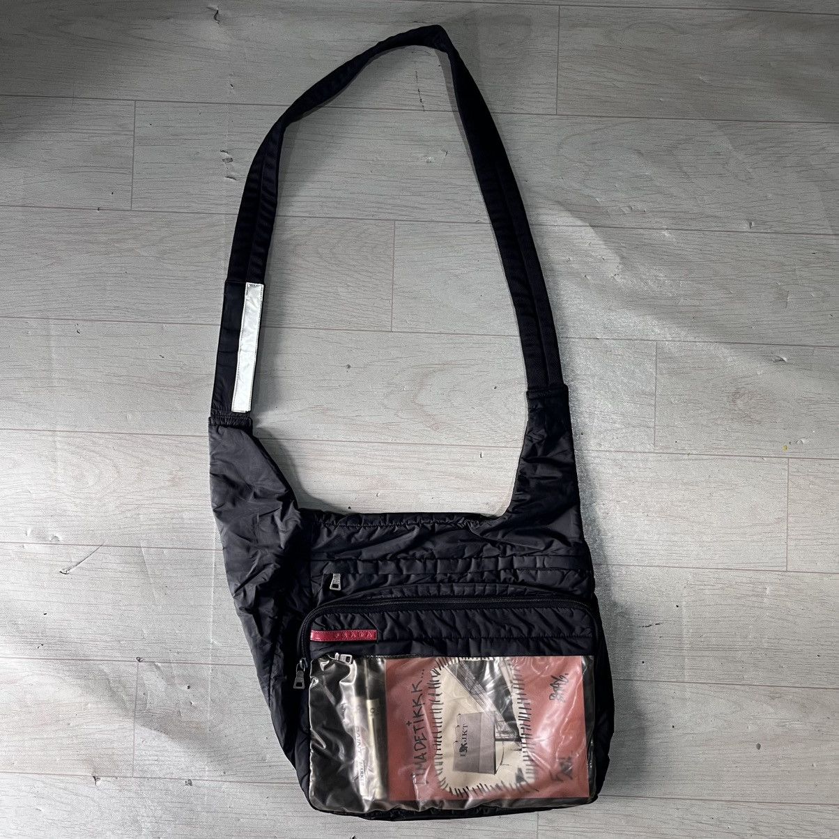 Miu Miu × Prada 1999 Archive Miu Miu - Prada Mesh velcro cross