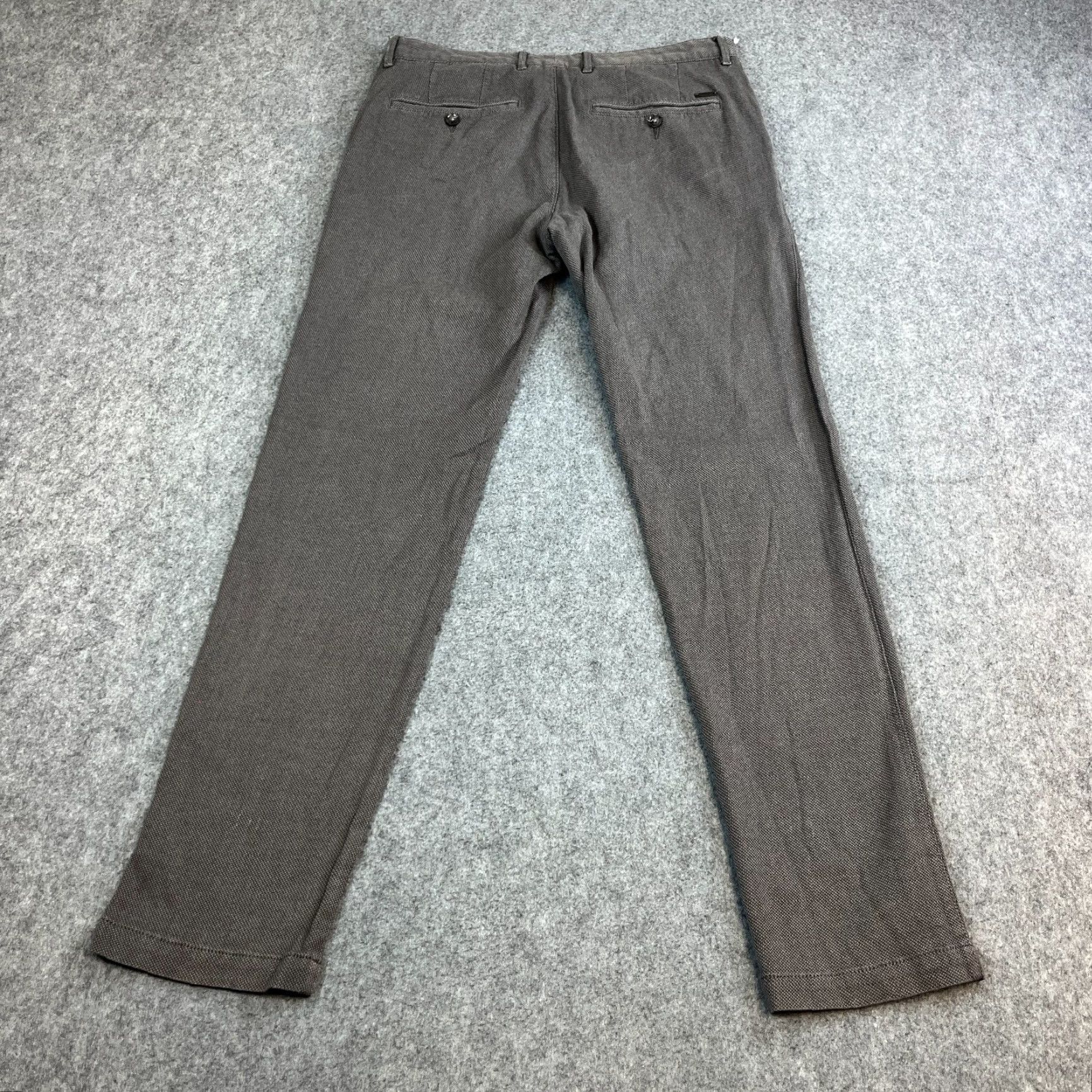 Hugo Boss Hugo Boss Chino Trousers Slim Tapered Grey 30 32 Men Regular 5-Pocket Cotton Elastan Casual Formal Workwear Preppy Size US 30 / EU 46 - 2 Thumbnail