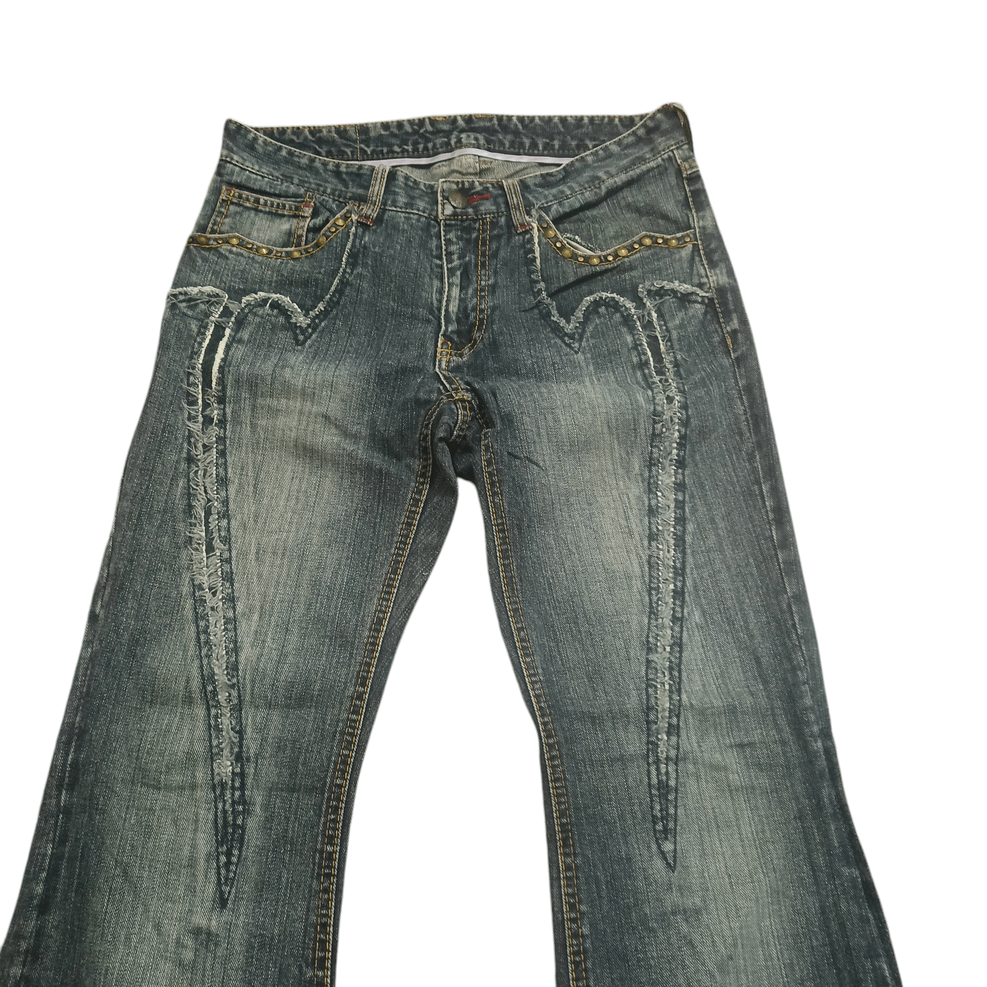 Undercover Rare!!! Japanese Custom Culture Bootcut Flare Jeans Size US 31 - 2 Thumbnail