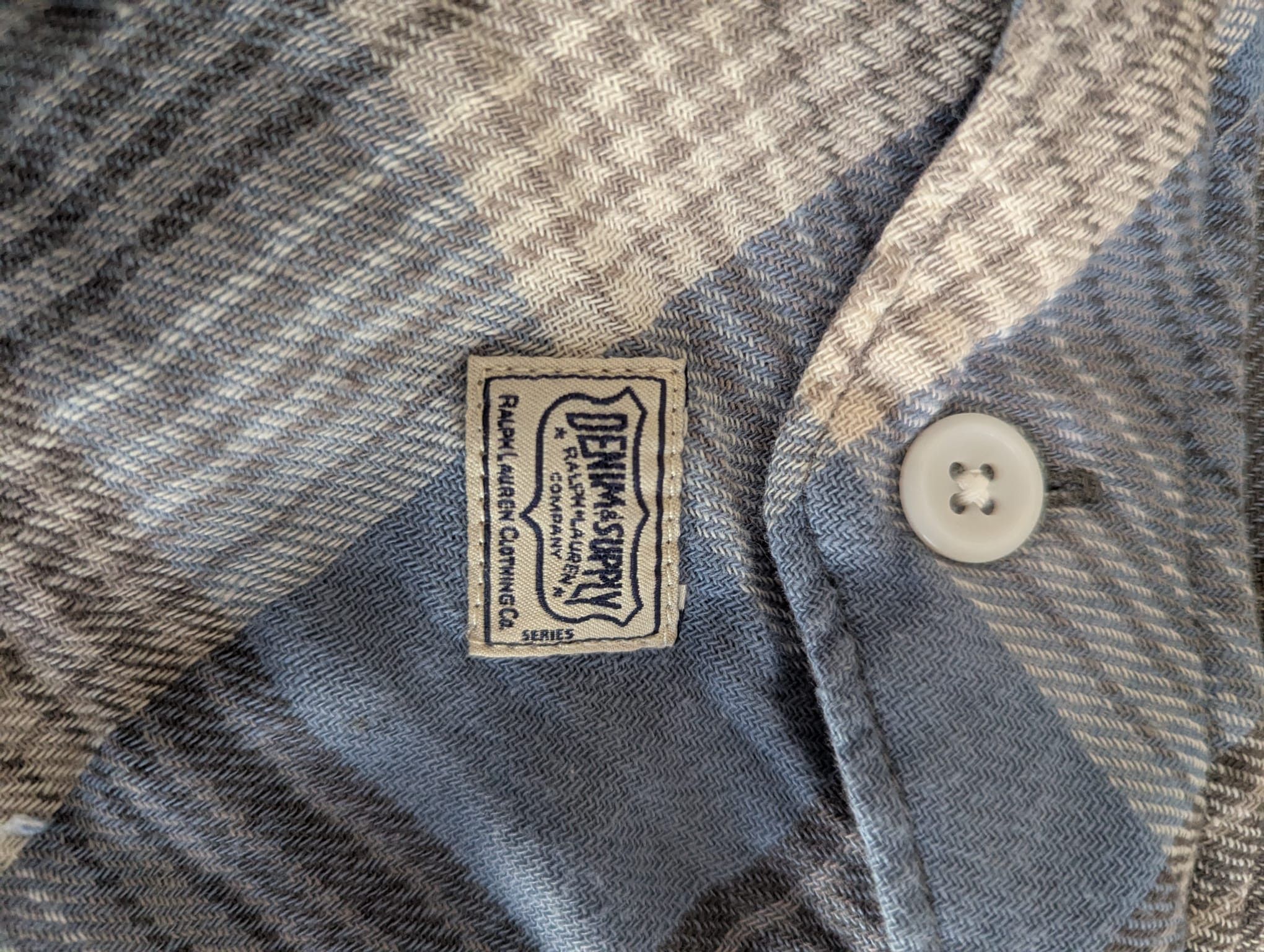 Polo Ralph Lauren Grey flannel shirt Size US L / EU 52-54 / 3 - 4 Thumbnail