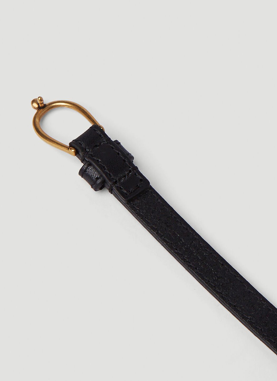 Saint Laurent Paris o1b1hav111124 Size: OS / Bracelet W-Vegetal Leon in Nero Size ONE SIZE - 3 Thumbnail
