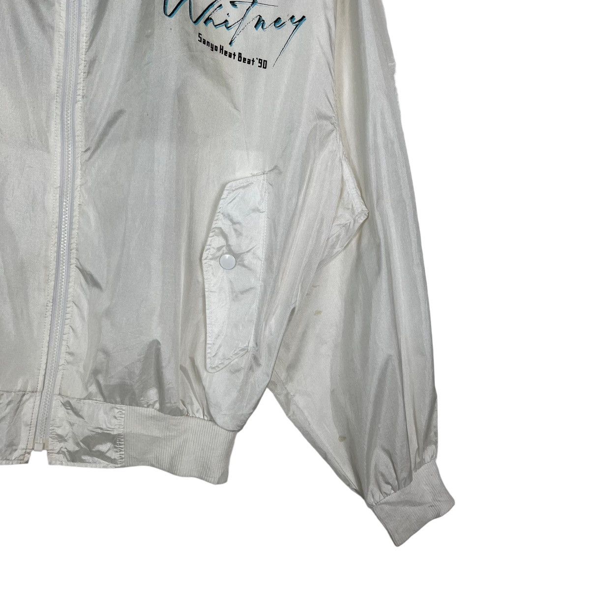 Band Tees 🔥 VINTAGE 1990 WHITNEY SANYO HEAT BEAT TOUR STAFF JACKET Size US M / EU 48-50 / 2 - 6 Thumbnail