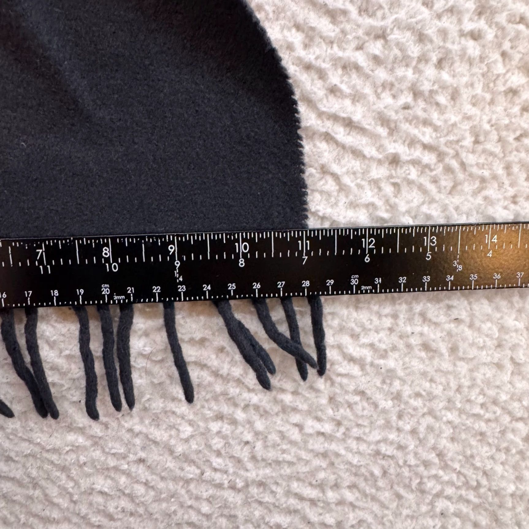 Sisley VINTAGE Sisley Scarf Wool Gray Fringe Italy WOMEN Size ONE SIZE - 4 Thumbnail