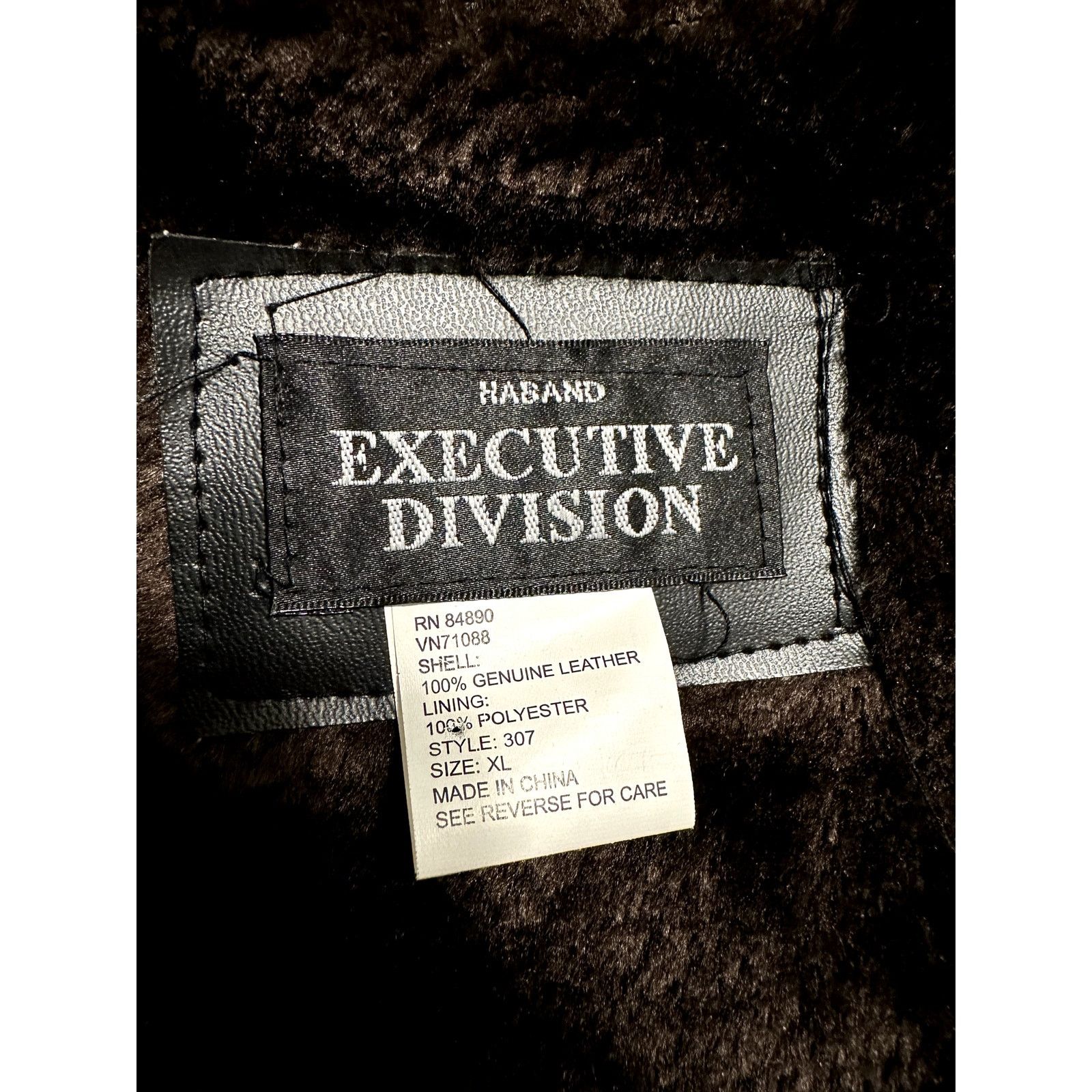 Haband Haband Executive Division Leather Moto-Jacket Dark Brown XL Size US XL / EU 56 / 4 - 2 Thumbnail