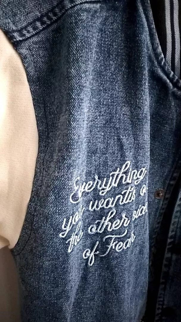 Other X Urband Absolute Varsity Jacket Denim Bear University A259 Size US L / EU 52-54 / 3 - 8 Thumbnail
