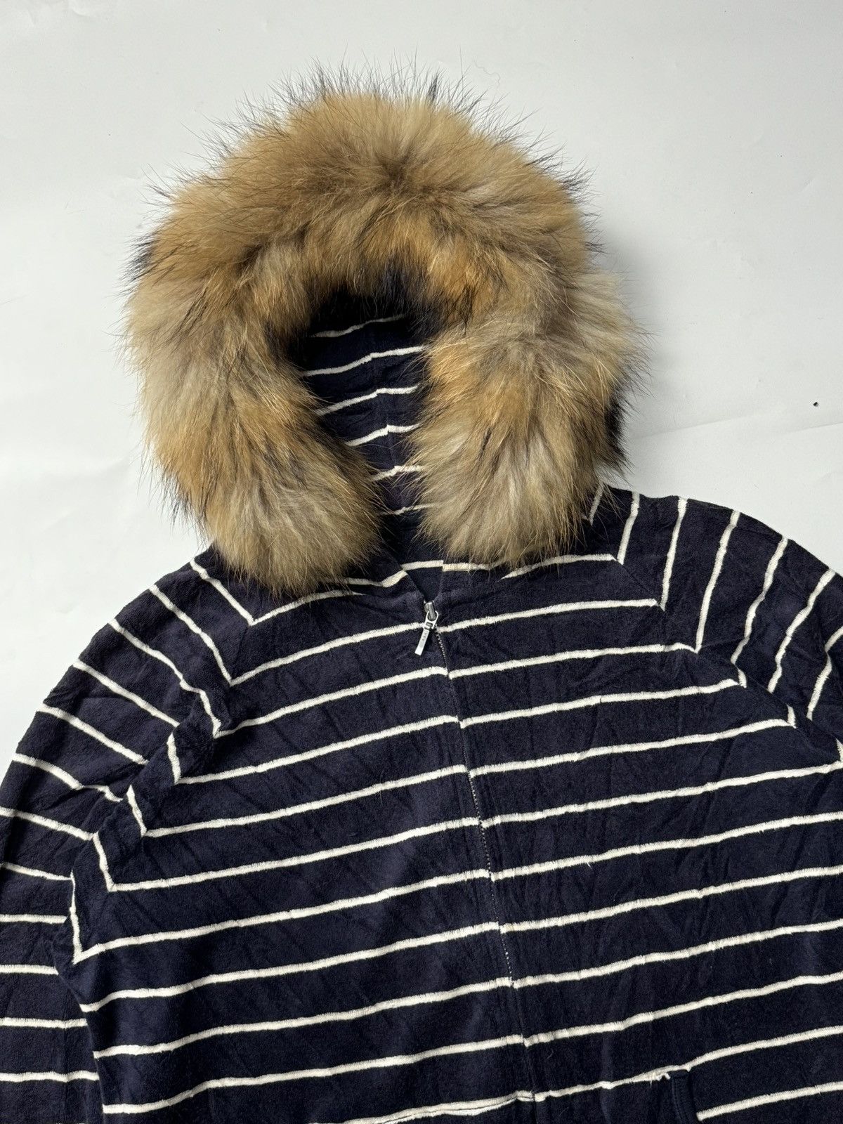 Hysteric Glamour × Japanese Brand × Le Grande Bleu (L.G.B.) Fur velvet hoodie uniqlo stripe ifsixwasnine lgb style Size US S / EU 44-46 / 1 - 4 Thumbnail