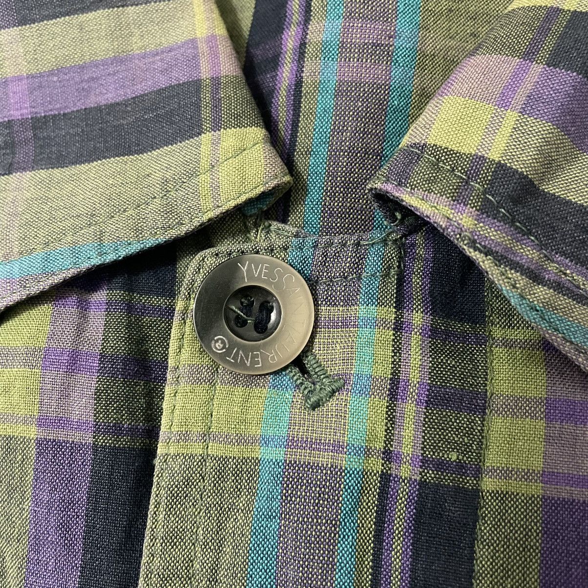 Yves Saint Laurent Vintage YSL Yves Saint Laurent Plaid Tartan Work Jacket Size US L / EU 52-54 / 3 - 7 Thumbnail