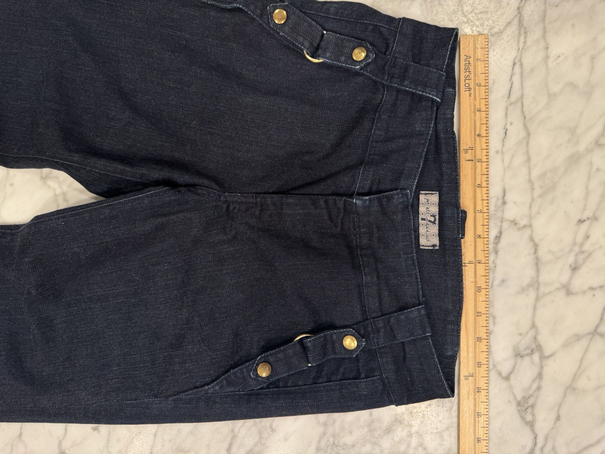 7 For All Mankind 7 For all Mankind Flared Denim With Straps Size 28" / US 6 / IT 42 - 2 Thumbnail