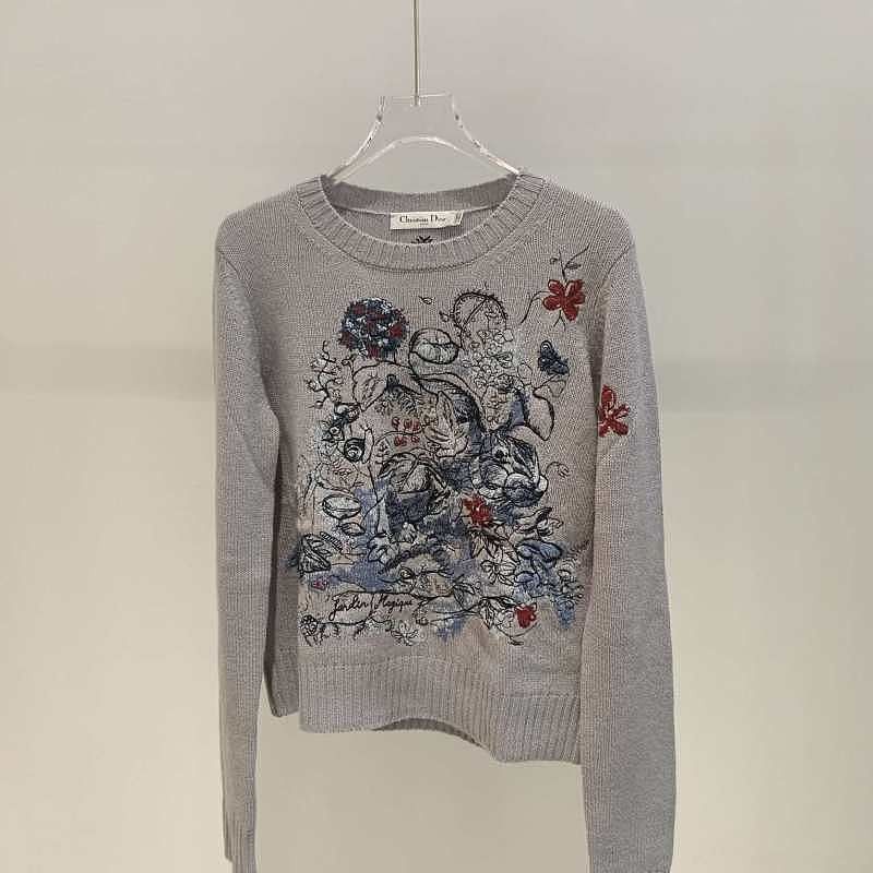 Dior Dior Jardin Magique Embroidered Sweater FR 40 Size M / US 6-8 / IT 42-44 - 1 Thumbnail