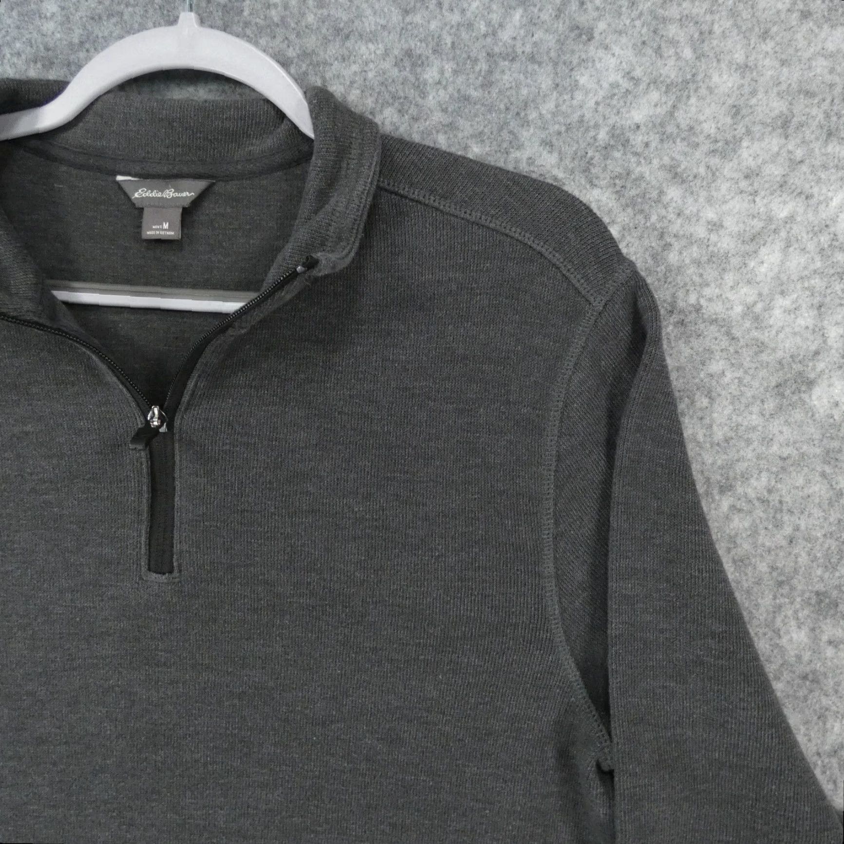 Eddie Bauer Eddie Bauer Sweater Mens Medium Long Sleeve Pullover 1/4 Zip Dark Gray Size US M / EU 48-50 / 2 - 6 Thumbnail