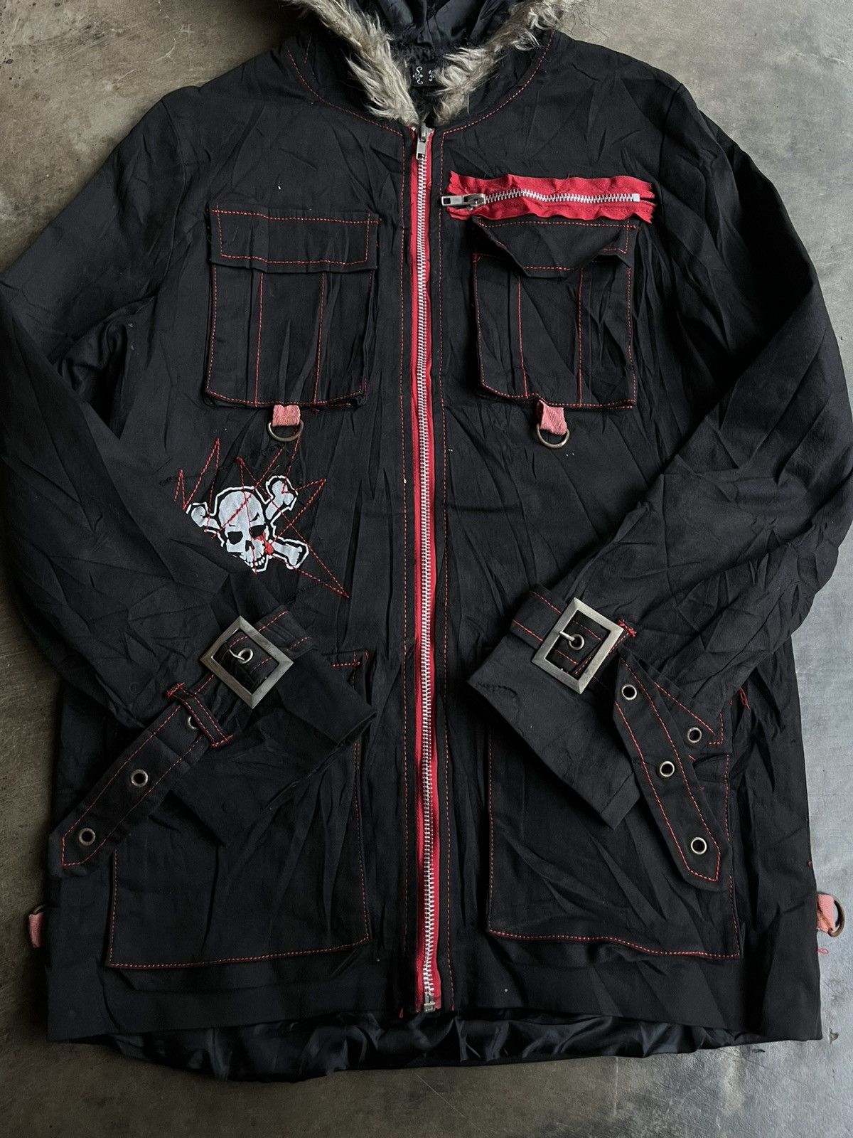 Mari's Rock JAPANESE GOTHIC FUR HOODIE CAT EAR SEDITIONARIES VKEI PUNK Size US M / EU 48-50 / 2 - 6 Thumbnail