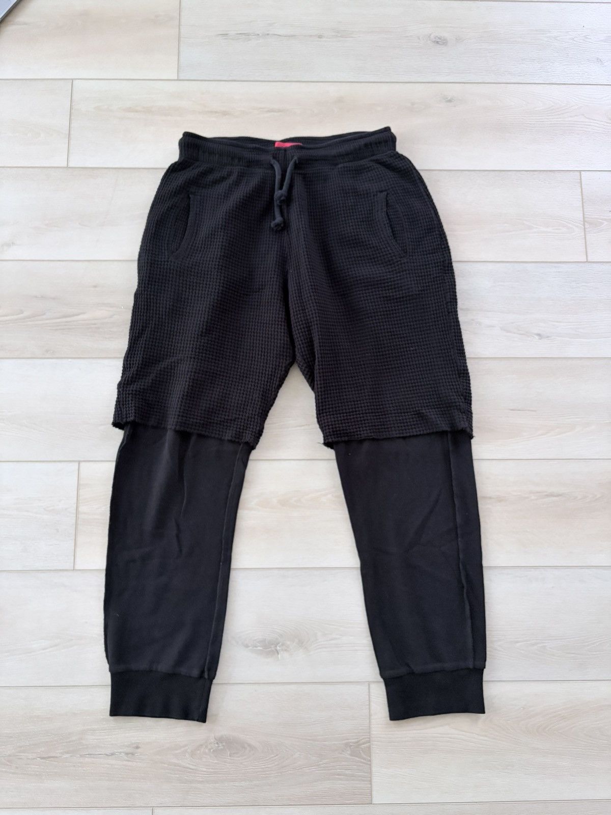 424 Double Layer Waffle Knit Sweatpants Size US 30 / EU 46 - 1 Thumbnail