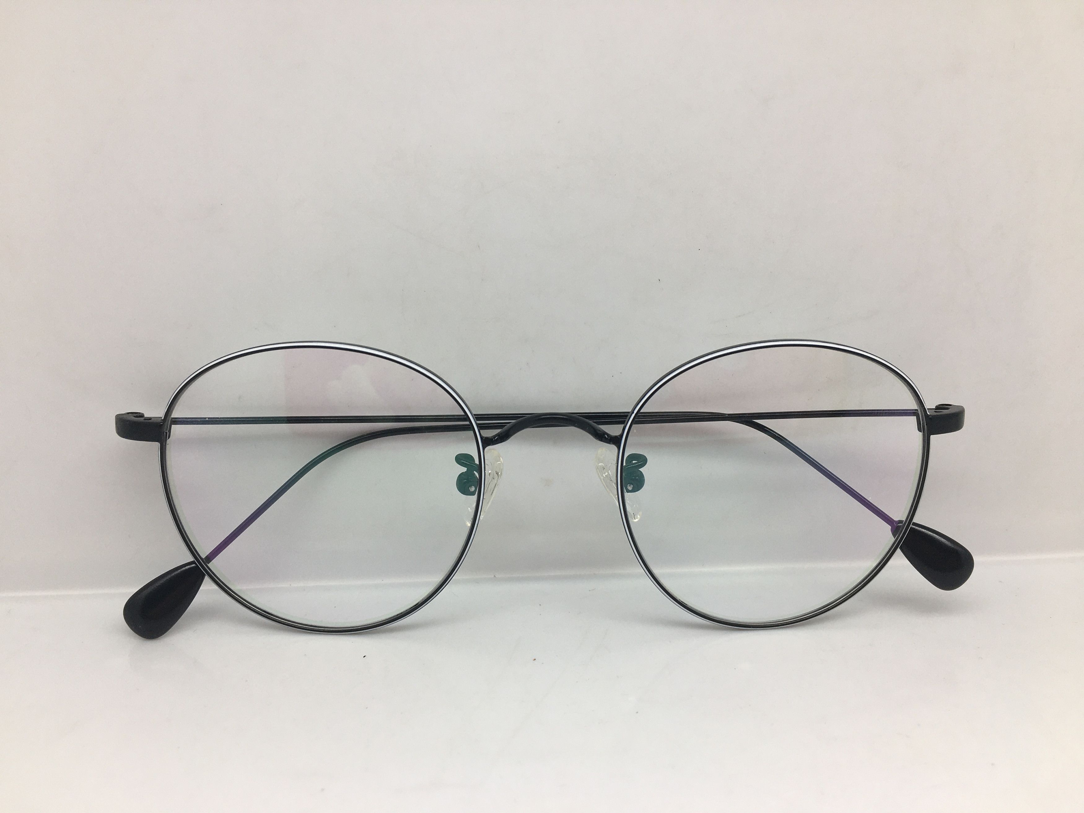 Other Black White Round Eyeglasses Frame BUDDY HOLLY Size ONE SIZE - 6 Thumbnail