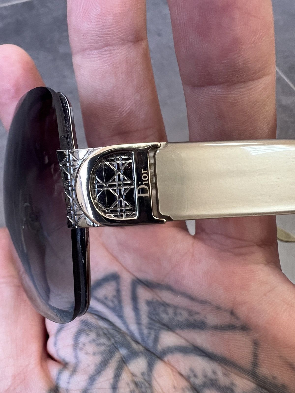 Dior Dior 2 Galliano Sov2r D logo mask shielded sunglasses Size ONE SIZE - 4 Thumbnail