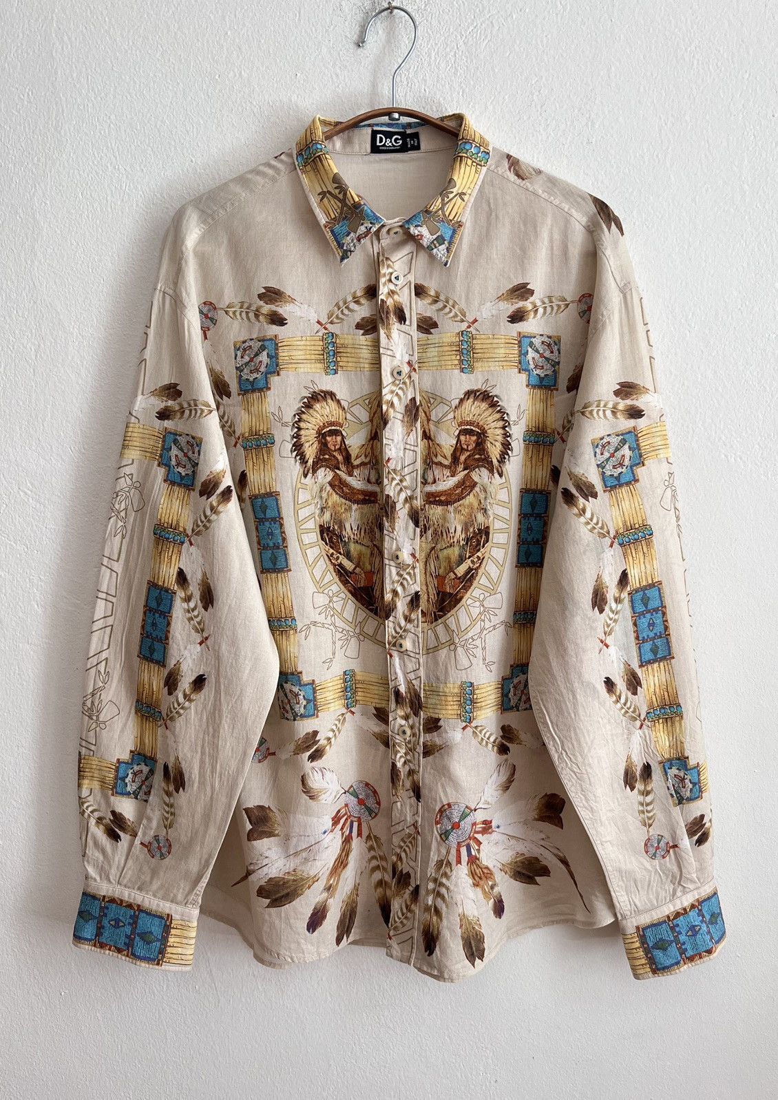 Dolce & Gabbana Dolce & Gabbana native american themed t-shirt Size US L / EU 52-54 / 3 - 1 Thumbnail