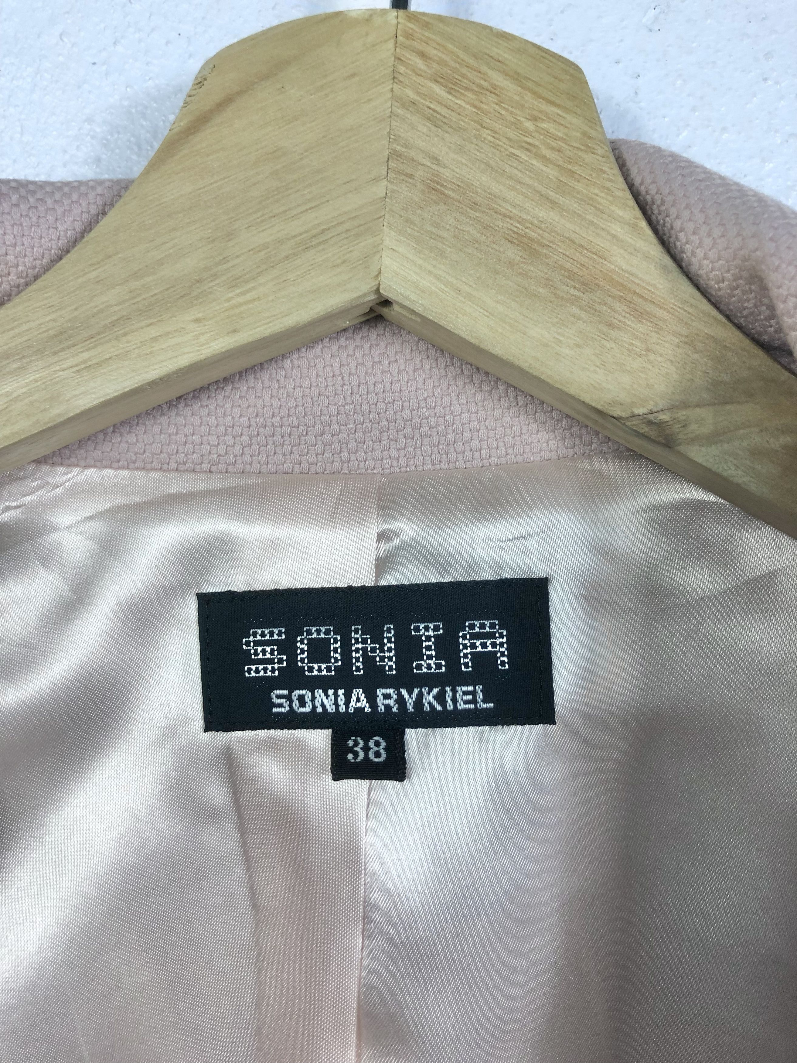 Sonia Rykiel Rare Vintage Sonia Rykiel Waist Tie Soft Pink Colour Jacket Size XS / US 0-2 / IT 36-38 - 8 Thumbnail