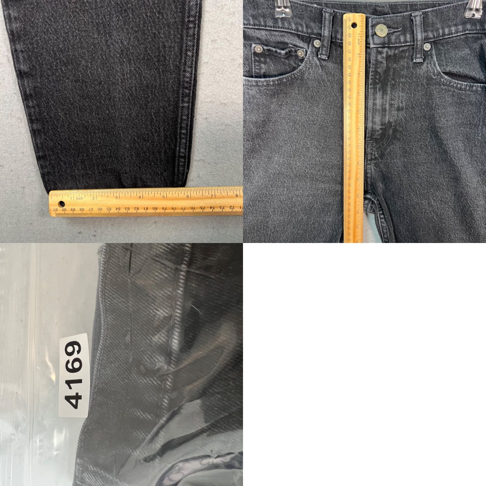 Gap Gap Womens 27 4R 90s Straight High Rise Jeans Black Cotton Blend Denim Size 27" / US 4 / IT 40 - 8 Thumbnail
