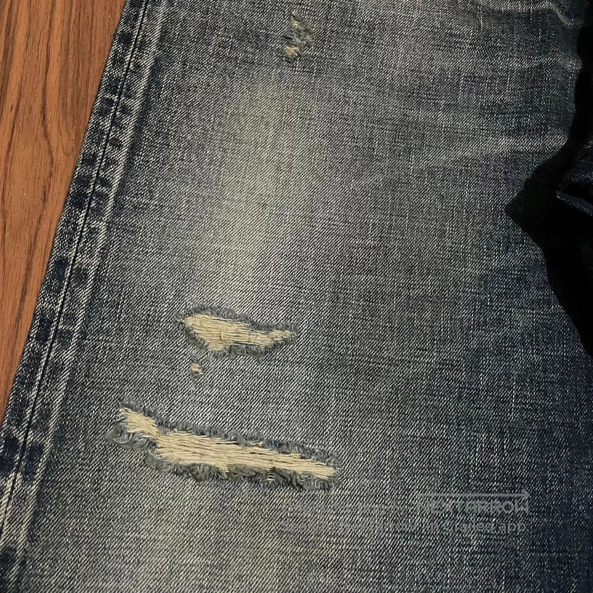 Madness MADNESS 21AW Ripped Baggy Jeans. Size US 30 / EU 46 - 3 Thumbnail