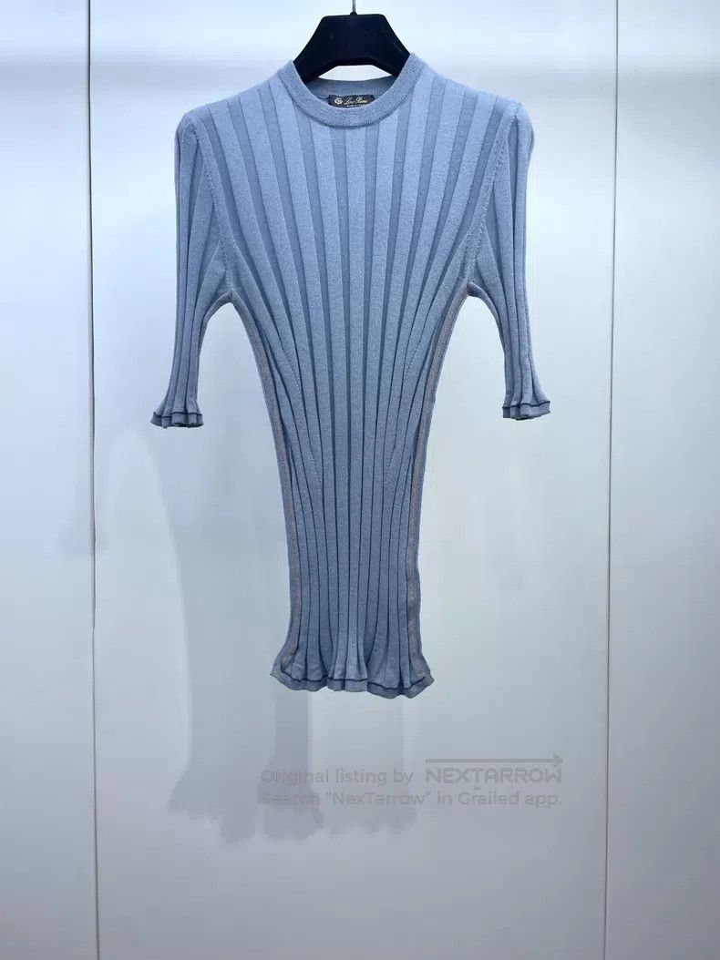 Loro Piana Loro Piana Cashmere Knit Slim Short Sleeve Size XS / US 0-2 / IT 36-38 - 1 Thumbnail