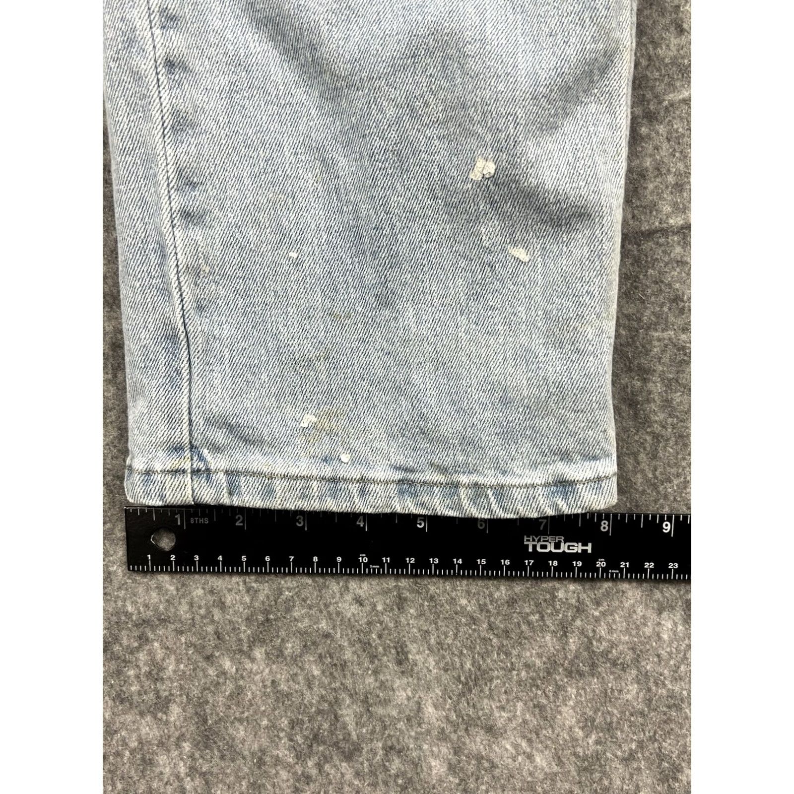 Wrangler Wrangler Jeans Men FiveStar Relaxed Straight Leg Light Wash Denim 34x34 Blue 5-Pocket Logo 99% Cotton 1% Spandex Regular Inseam 34"} Size US 34 / EU 50 - 5 Thumbnail