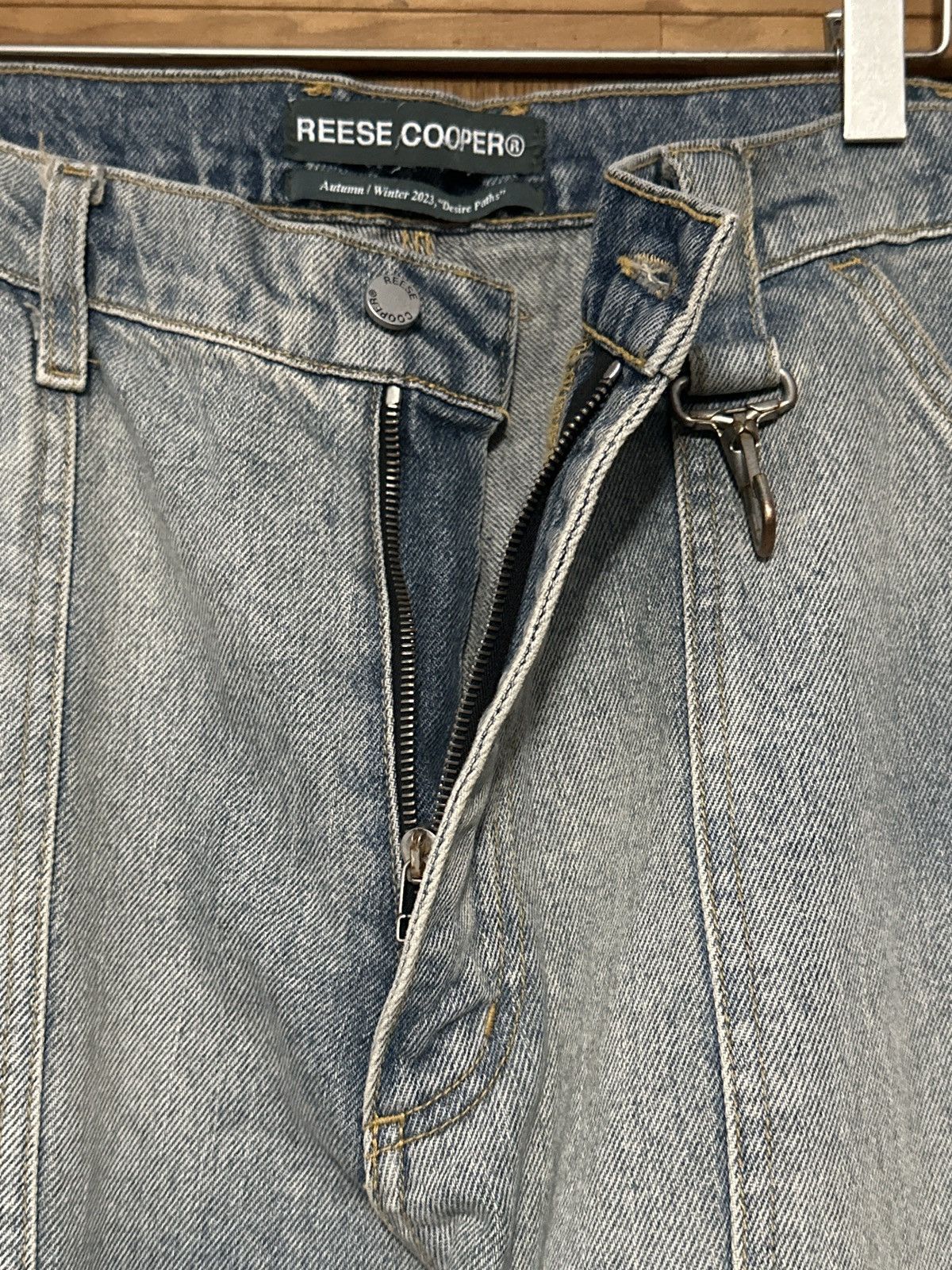 Reese Cooper Reese Cooper AW23 Washed Denim Double Knee Size US 34 / EU 50 - 4 Thumbnail