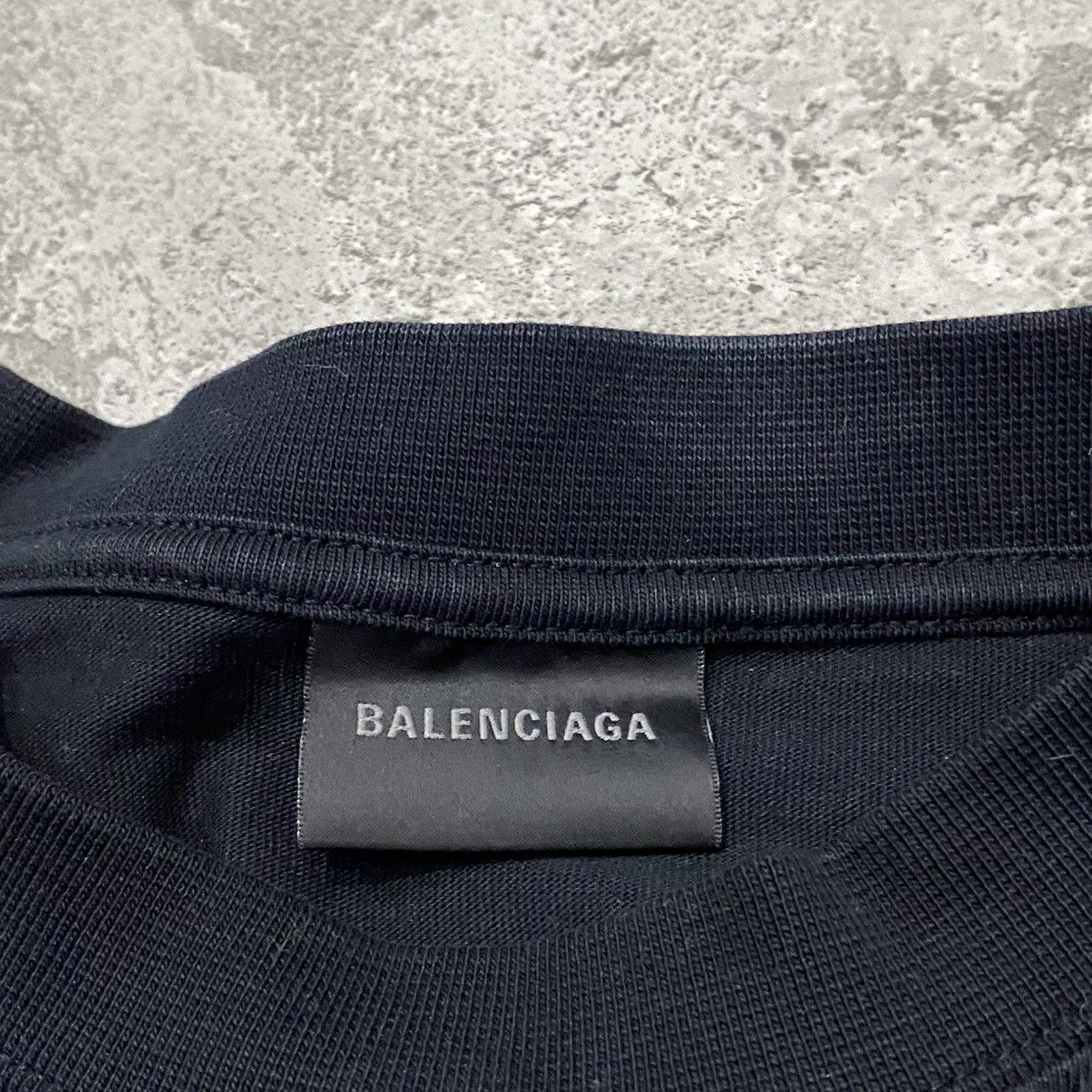 Balenciaga Balenciaga Black Paris Tee Size US S / EU 44-46 / 1 - 5 Thumbnail