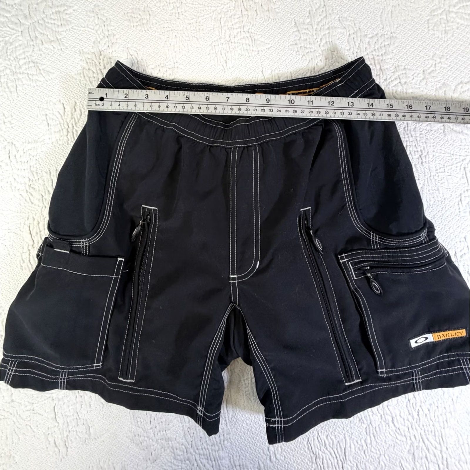 Oakley VINTAGE Oakley Software Cargo Tactical Shorts Mens M Multi Pocket Y2K Bike Lined Size US 31 - 3 Thumbnail