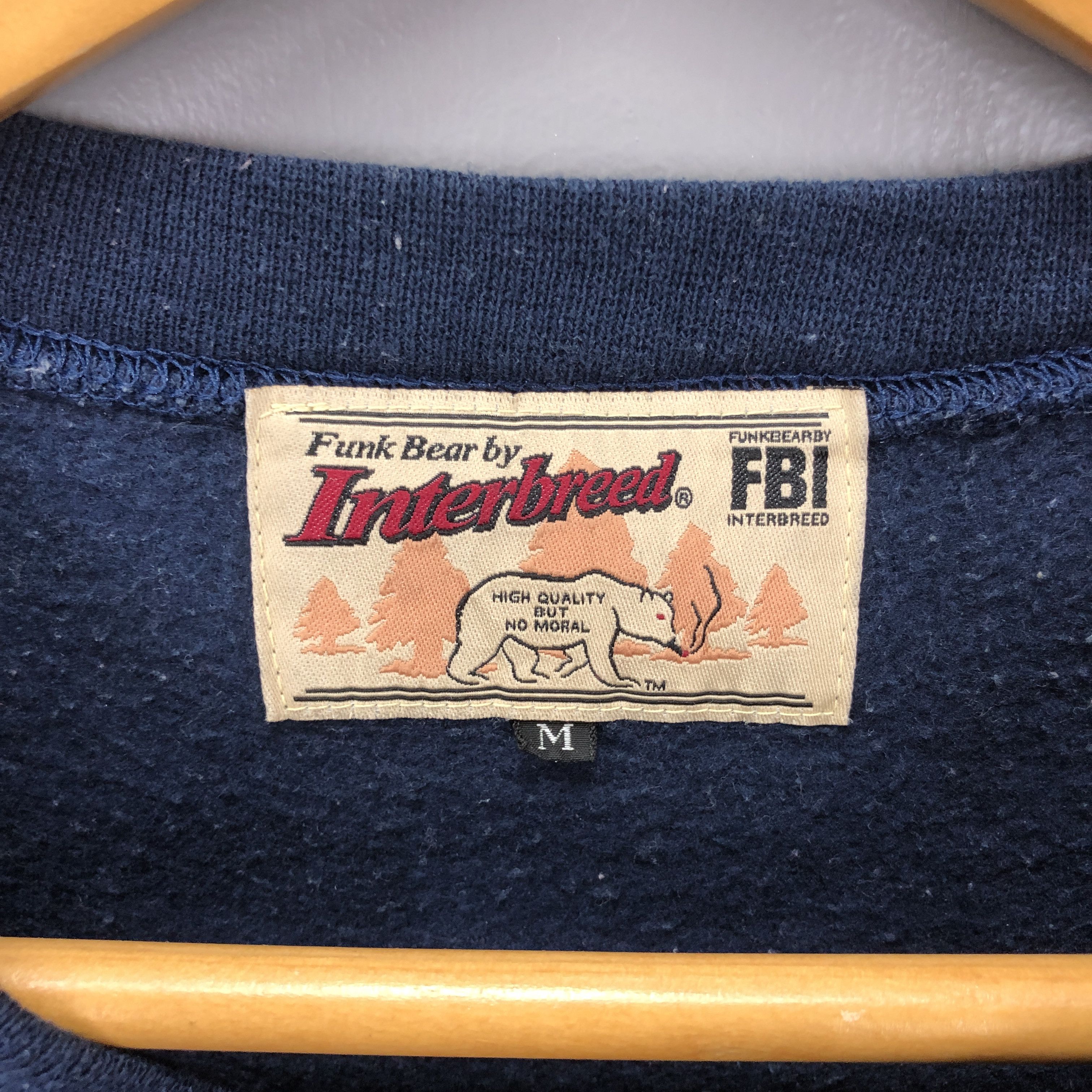 Japanese Brand FUNK BEAR by INTERBREAD Made In Japan Sweatshirt #1473/AY Size US M / EU 48-50 / 2 - 8 Thumbnail