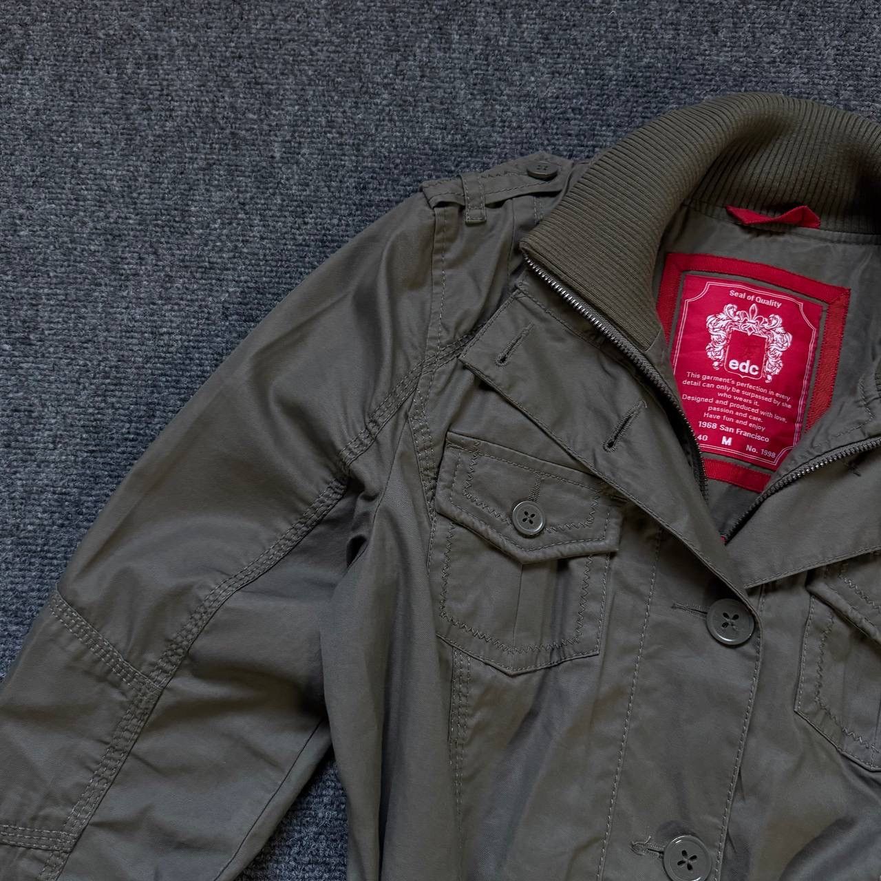 20471120 VTG Women’s EDS Trench Light Jacket Size M Y2K 00s USA Grung Size M / US 6-8 / IT 42-44 - 12 Thumbnail