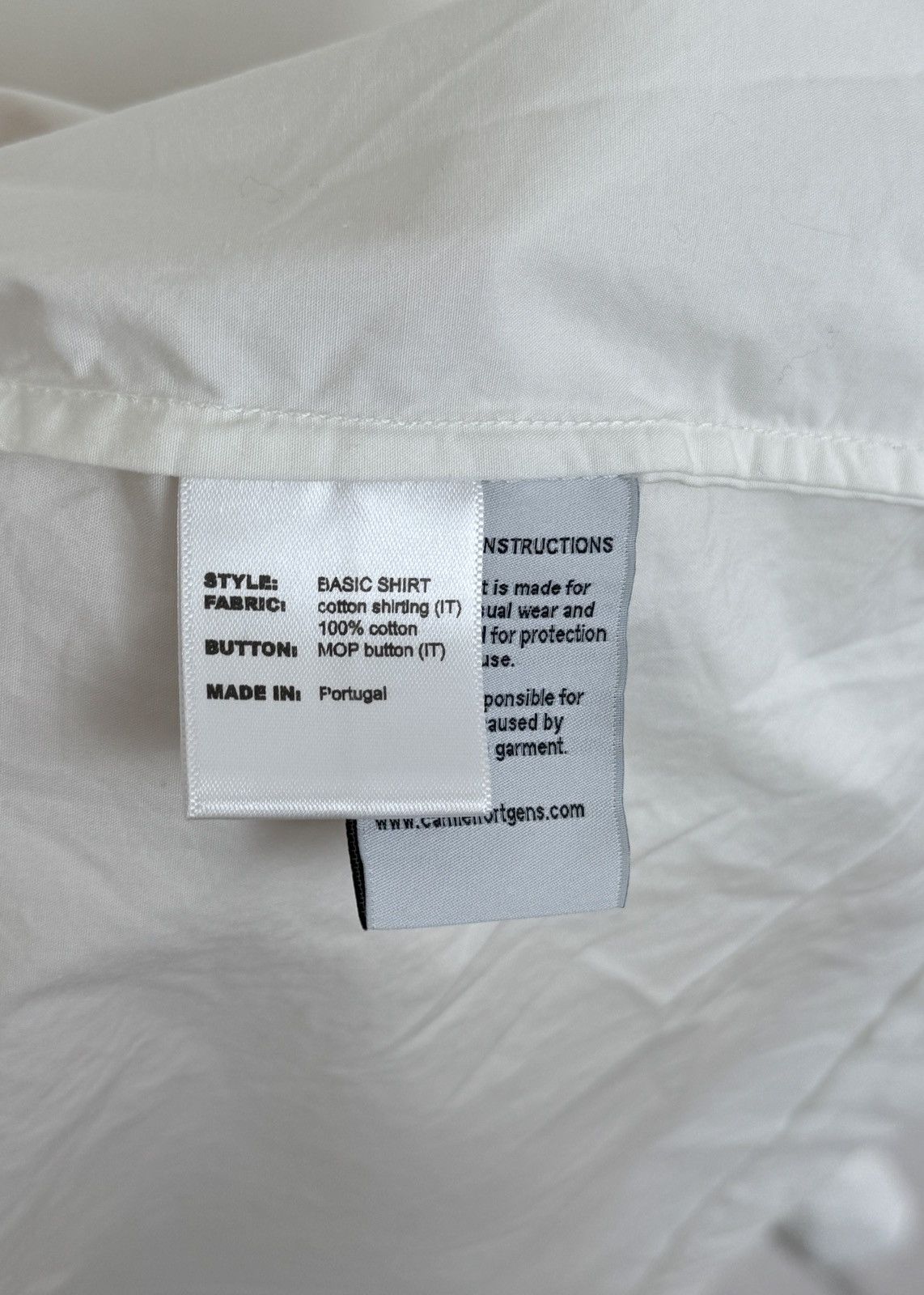 Camiel Fortgens Basic Shirt Off White Size US L / EU 52-54 / 3 - 4 Thumbnail