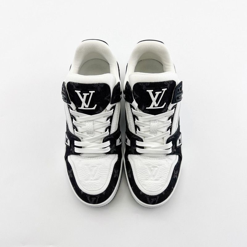 Louis Vuitton Louis Vuitton Trainer Panda Pattern Low-Top Sneakers -2508 Size US 6.5 / EU 39-40 - 2 Thumbnail
