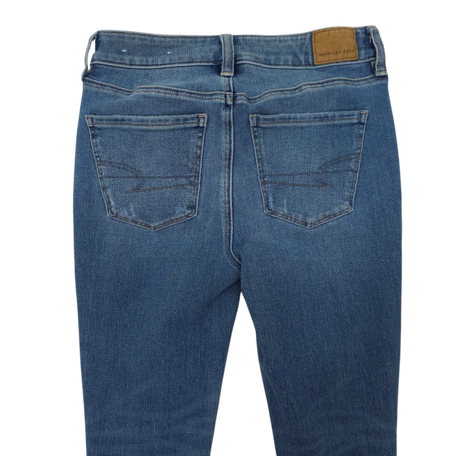 American Eagle Outfitters American Eagle Dream Jean 0 XShort Mid Rise Jegging Blue Size 25" / US 0 / IT 36 - 12 Thumbnail