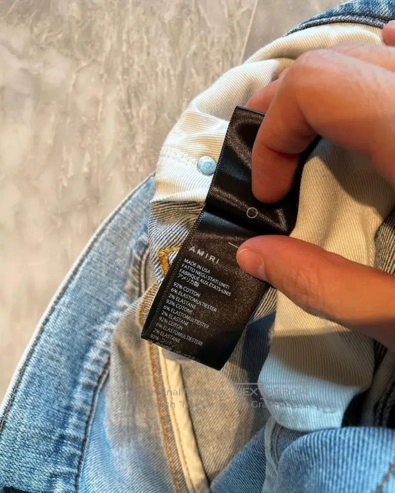 Amiri Amiri Size 34 Playboy collaboration patchwork blue jeans Size US 34 / EU 50 - 4 Thumbnail