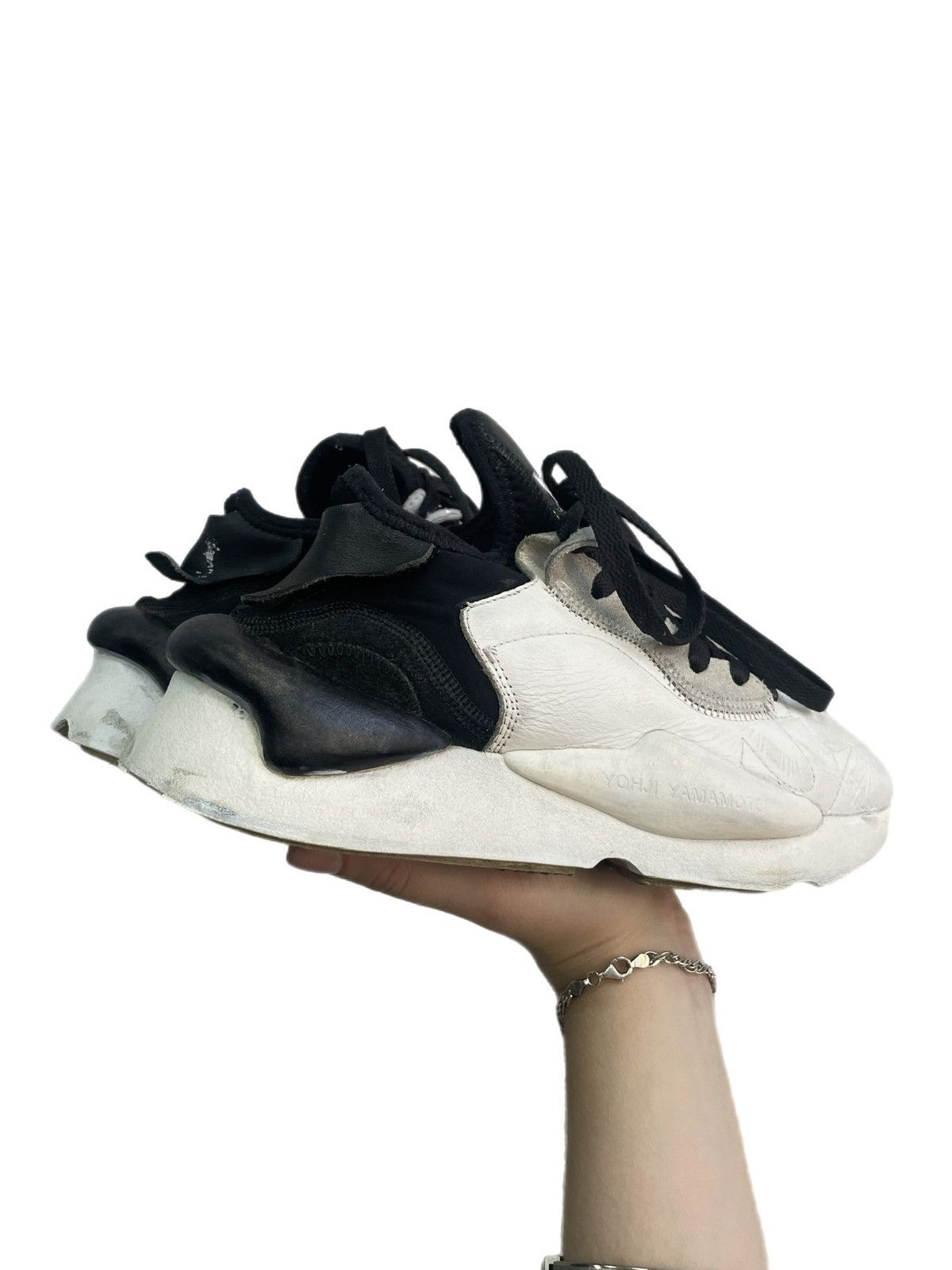 Y-3 Y-3 Yohji Yamamoto white sneakers adidas tech y2k hype Size US 6.5 / IT 36.5 - 5 Thumbnail