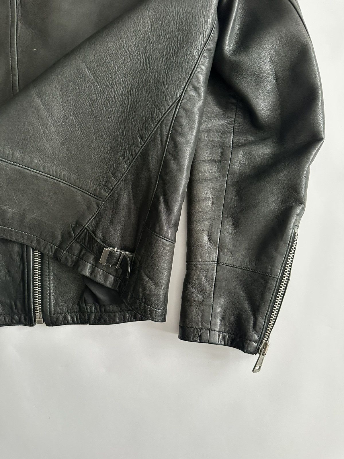Dsquared2 Dsquared2 2000’s Patina Leather Zip Jacket Size US S / EU 44-46 / 1 - 8 Thumbnail