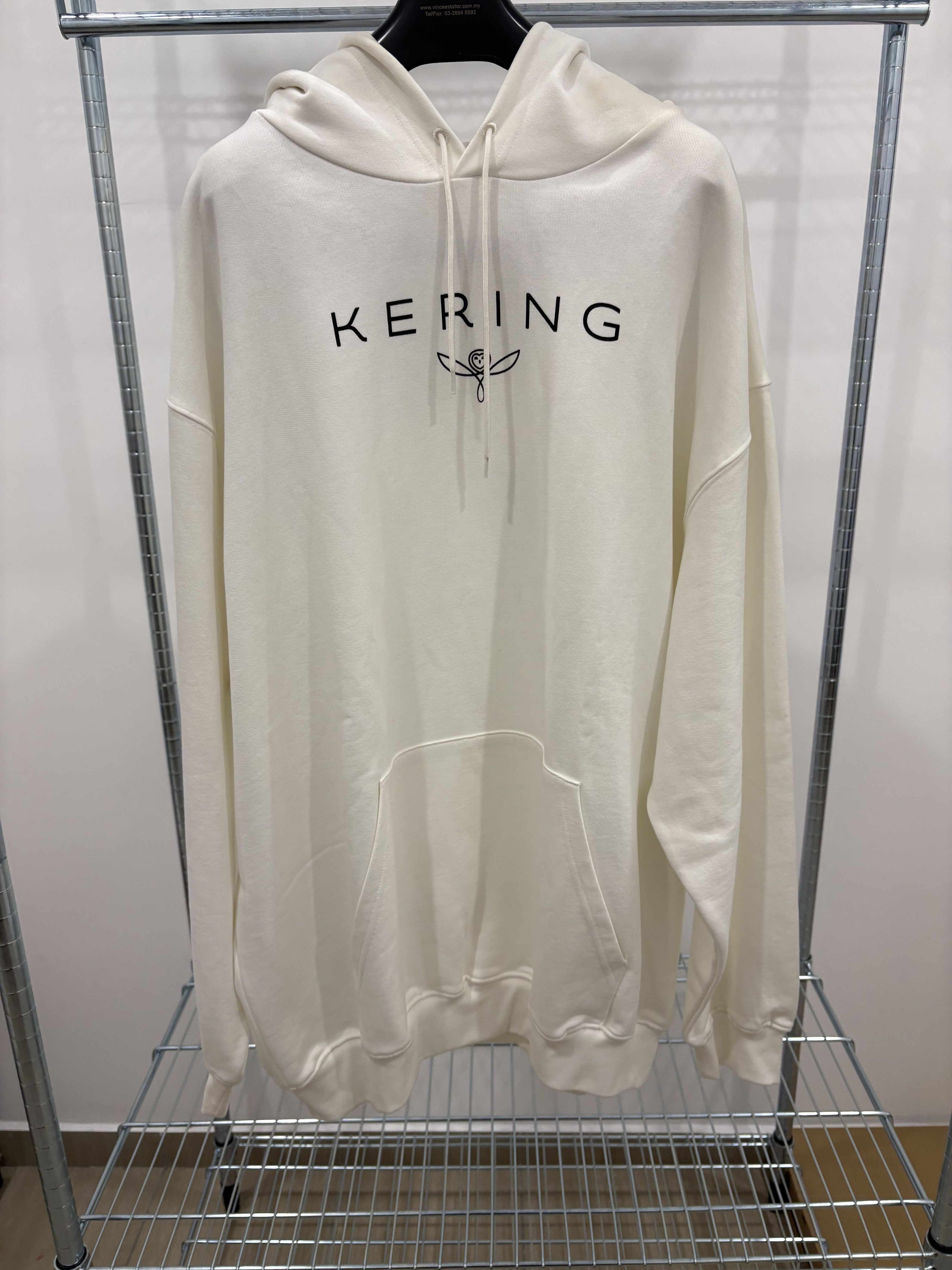 Balenciaga Balenciaga White Kering Hoodie Size US XL / EU 56 / 4 - 1 Thumbnail