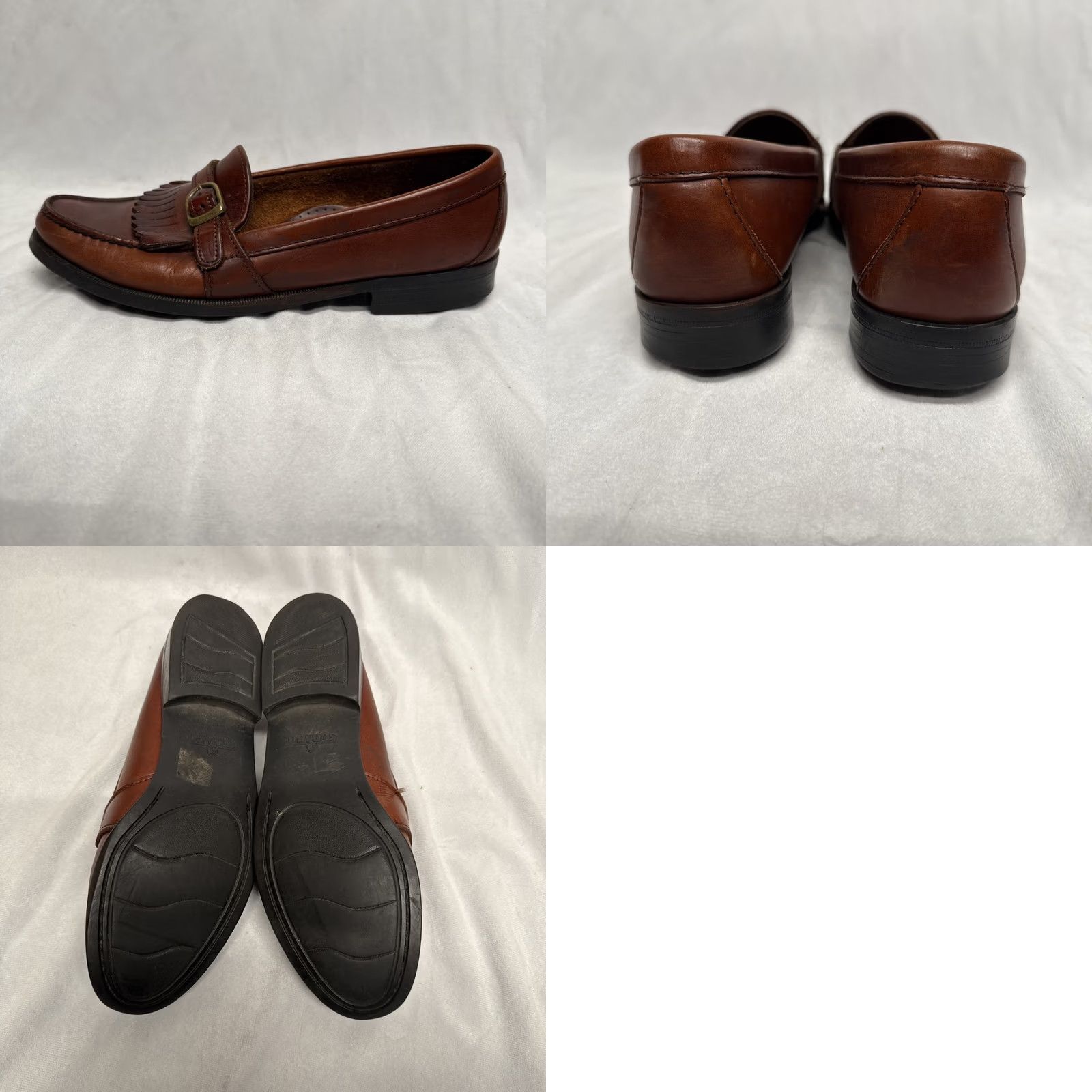 Sebago Sebago Burgundy Brown Slip On Buckle Loafer Genuine Leather Men Size 10.5 M Dress Loafer Leather Upper Lining Insole - Vintage N/A Size US 11 / EU 44 - 8 Thumbnail