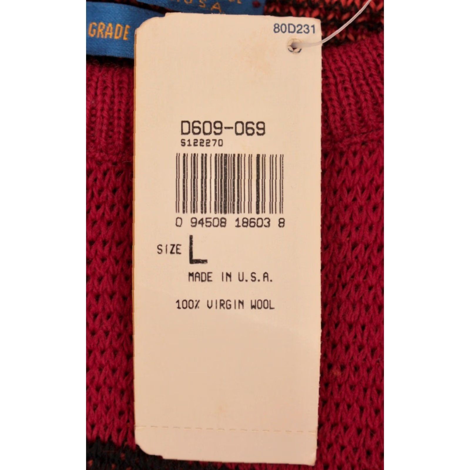 Pendleton VTG Pendleton 1980s Wool Sweater Shirt L Red Mens Aztec Pattern Vintage 80s Size US L / EU 52-54 / 3 - 6 Thumbnail