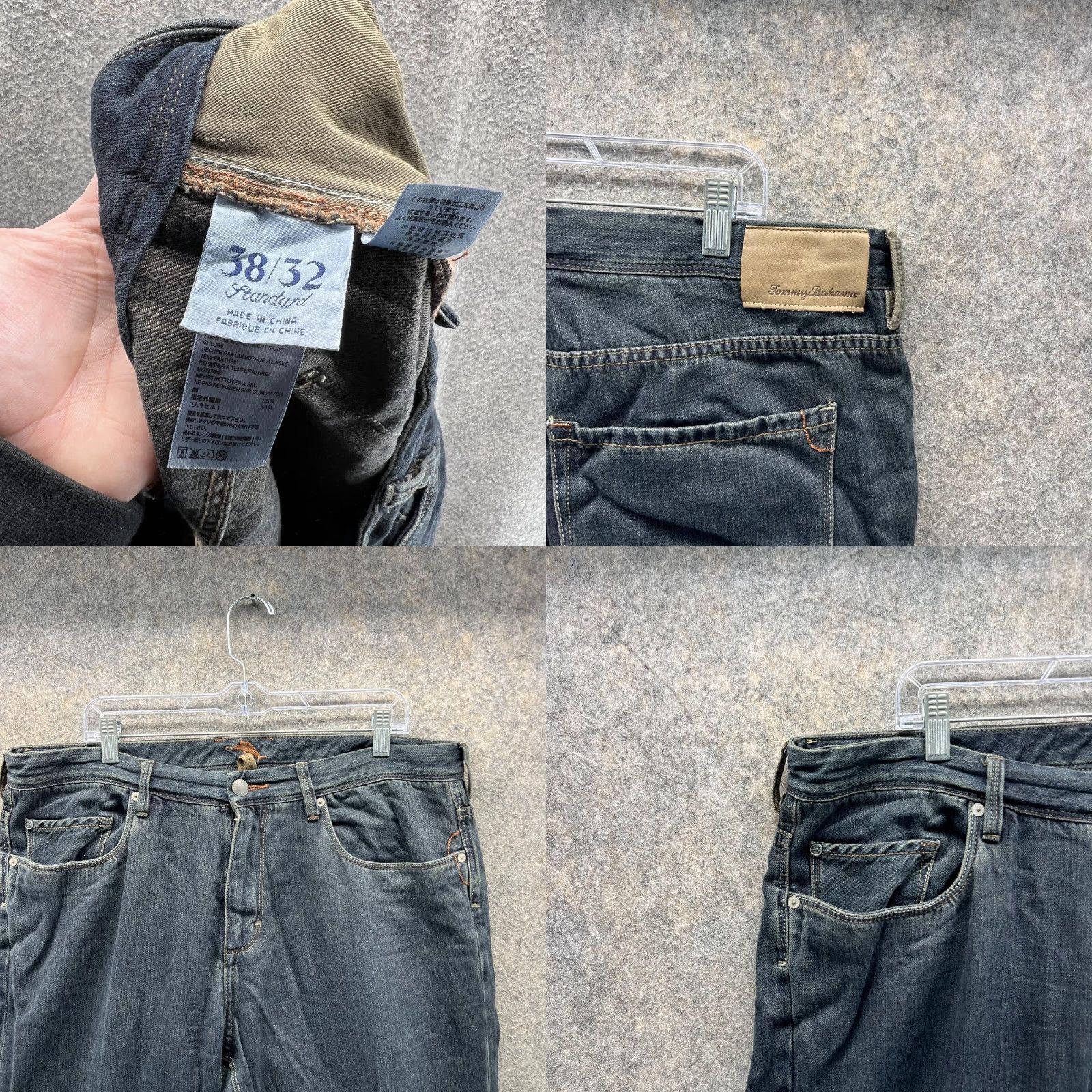 Tommy Bahama VINTAGE Tommy Bahama Jeans Men 38/32 Blue Denim Cotton Straight Regular 32in Inseam Blue Jeans Mens Vintage Straight Jeans 38 x 32 Size US 38 / EU 54 - 8 Thumbnail
