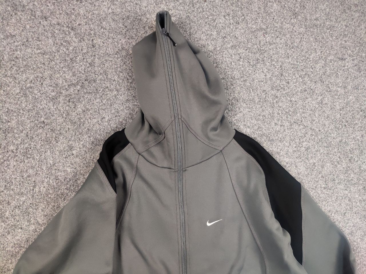 Nike Vintage Nike Swoosh Y2K Ninja Japan Full Zip Gray Hoodie Size US L / EU 52-54 / 3 - 10 Thumbnail