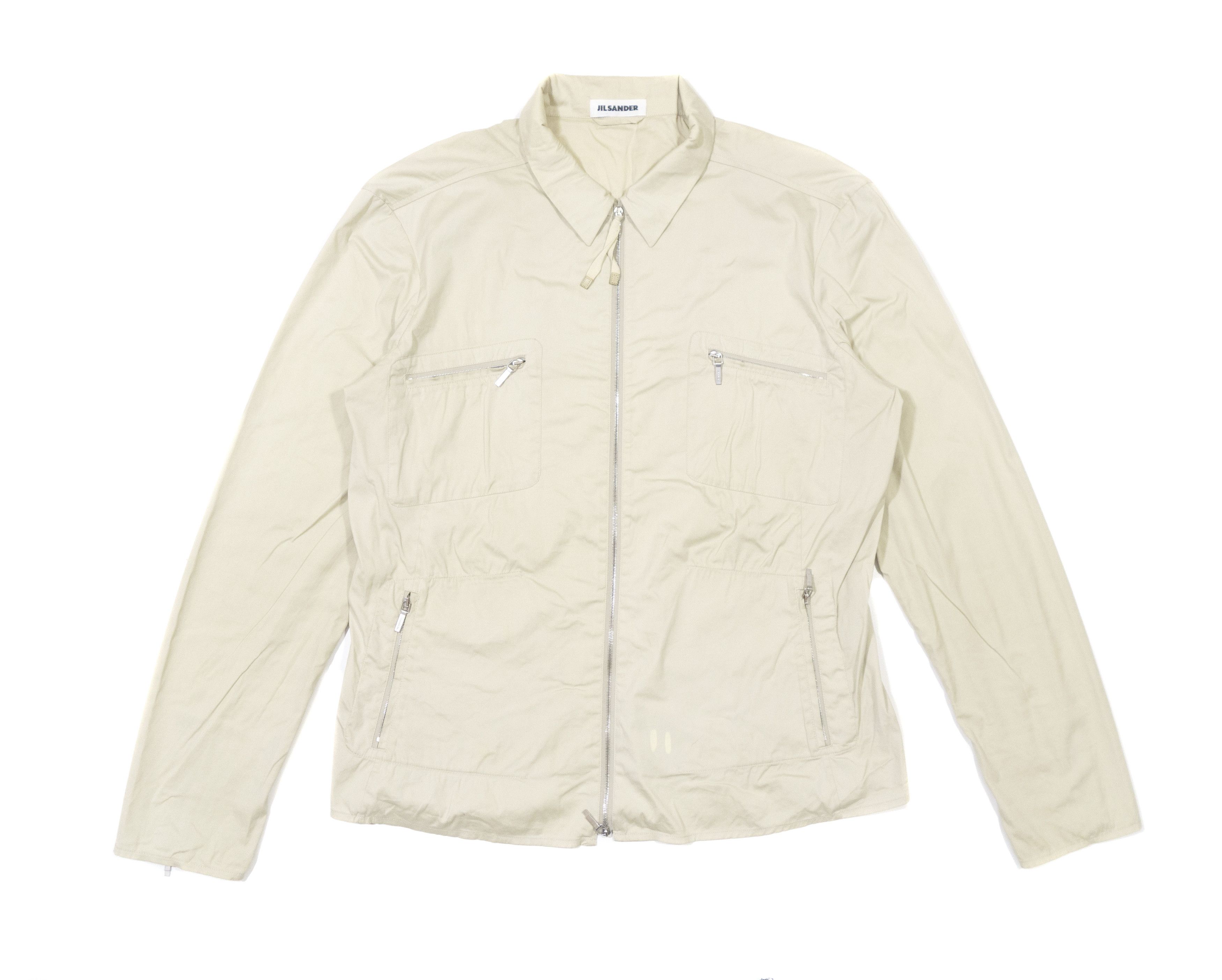 Jil Sander 90S Cotton Nylon Oversize Zip Shirt Vintage Size XL / US 12-14 / IT 48-50 - 1 Thumbnail