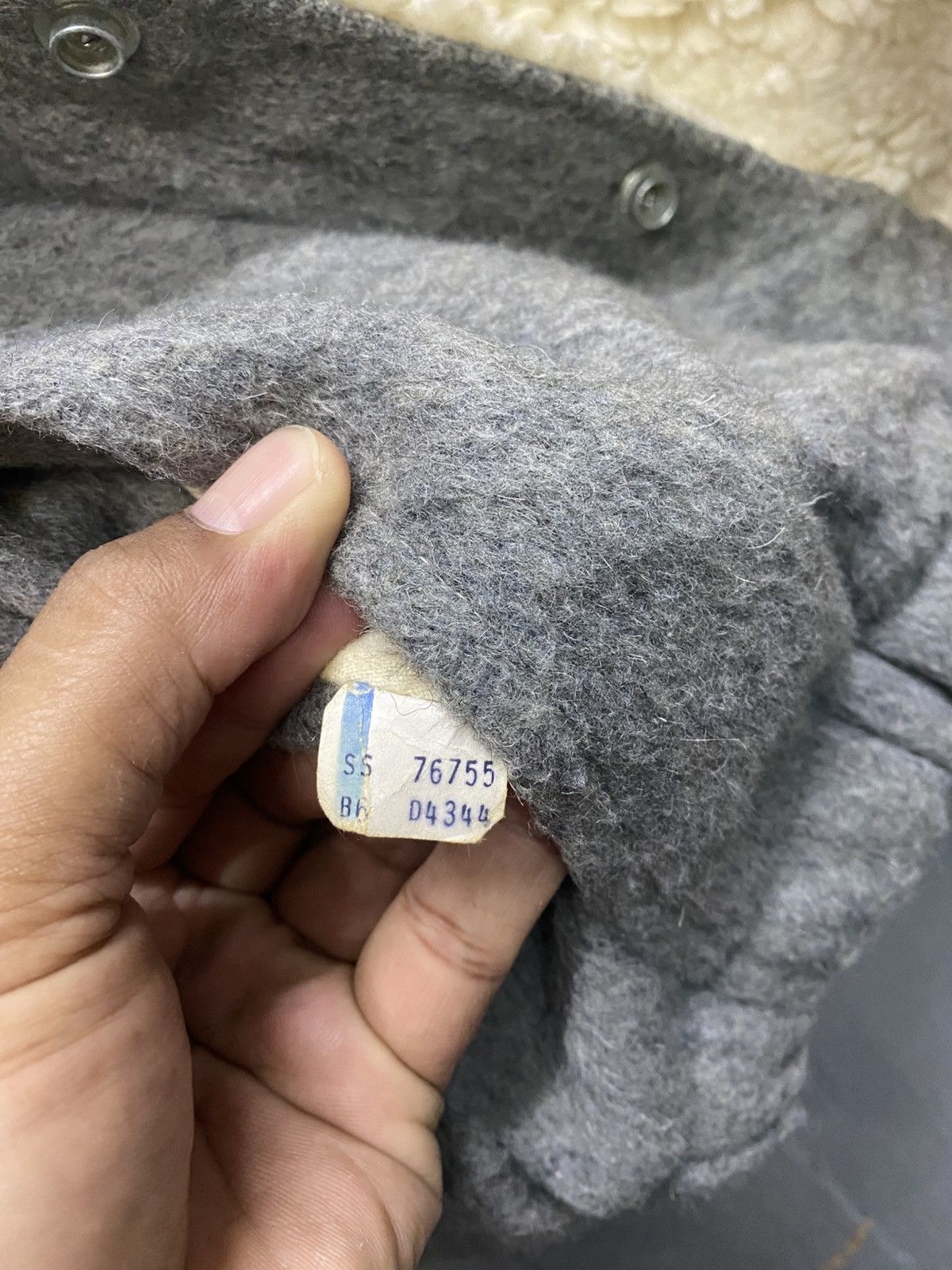 Vintage Vintage William Barry Struggle Gear Shearling Wool Jacket Size US S / EU 44-46 / 1 - 9 Thumbnail