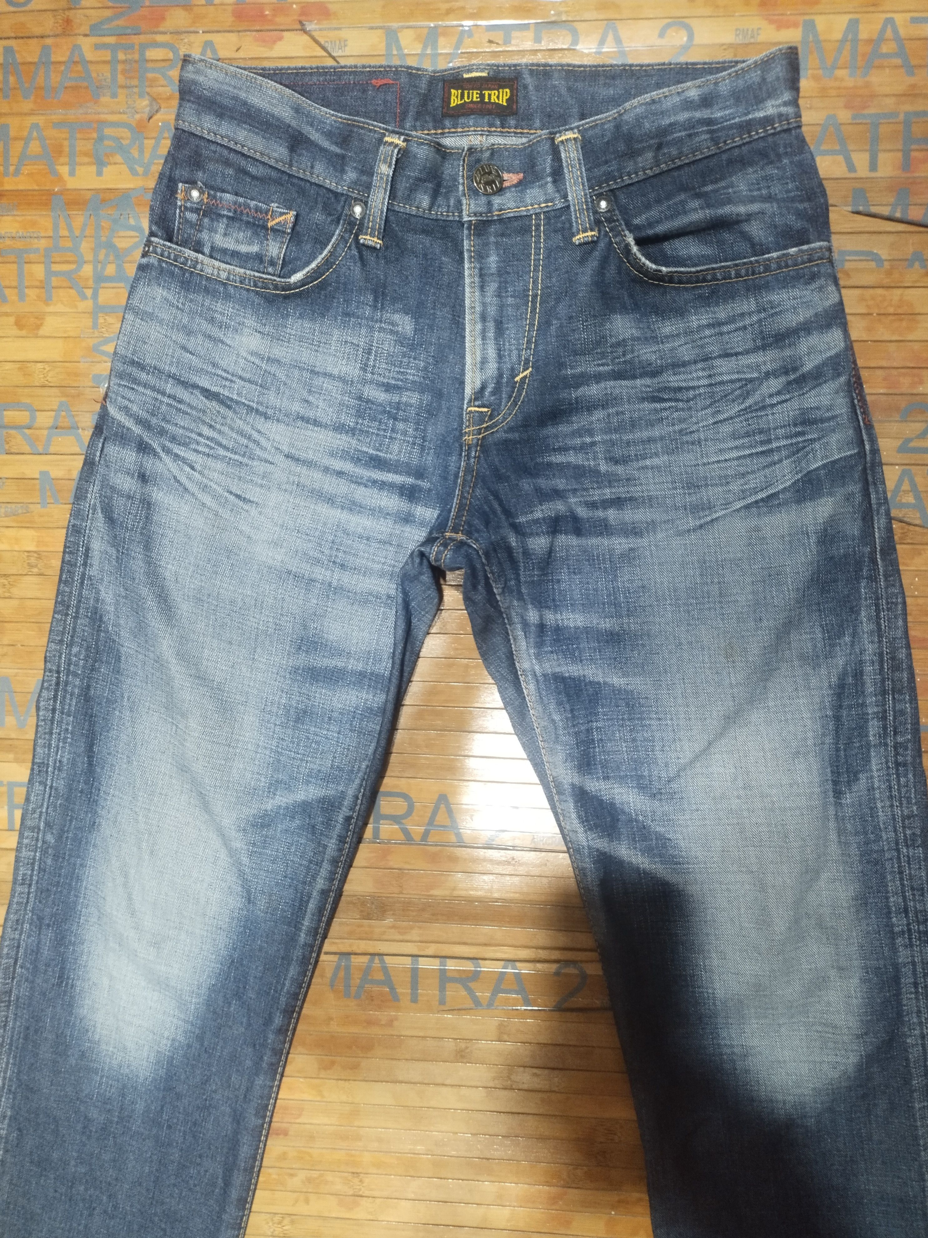 Edwin × Japanese Brand × Vintage Vintage Edwin Blue Trip Sz 29" Size US 29 - 11 Thumbnail