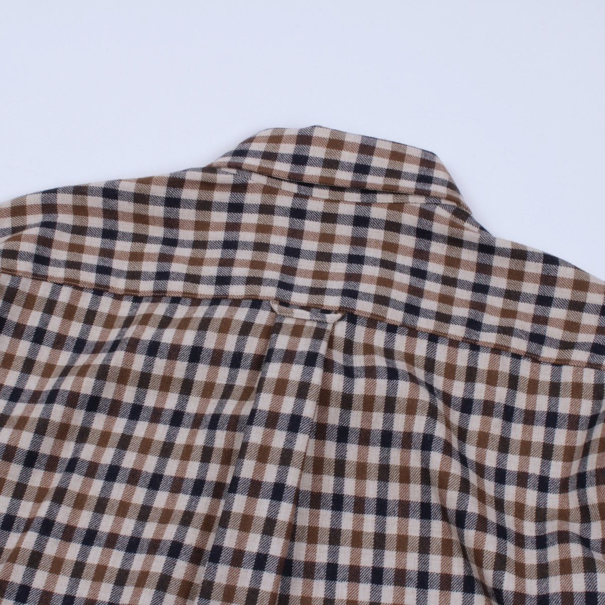 Aquascutum × Vintage Aquascutum Vintage Wool Plaid Long Sleeve Button Shirt Size US L / EU 52-54 / 3 - 11 Thumbnail
