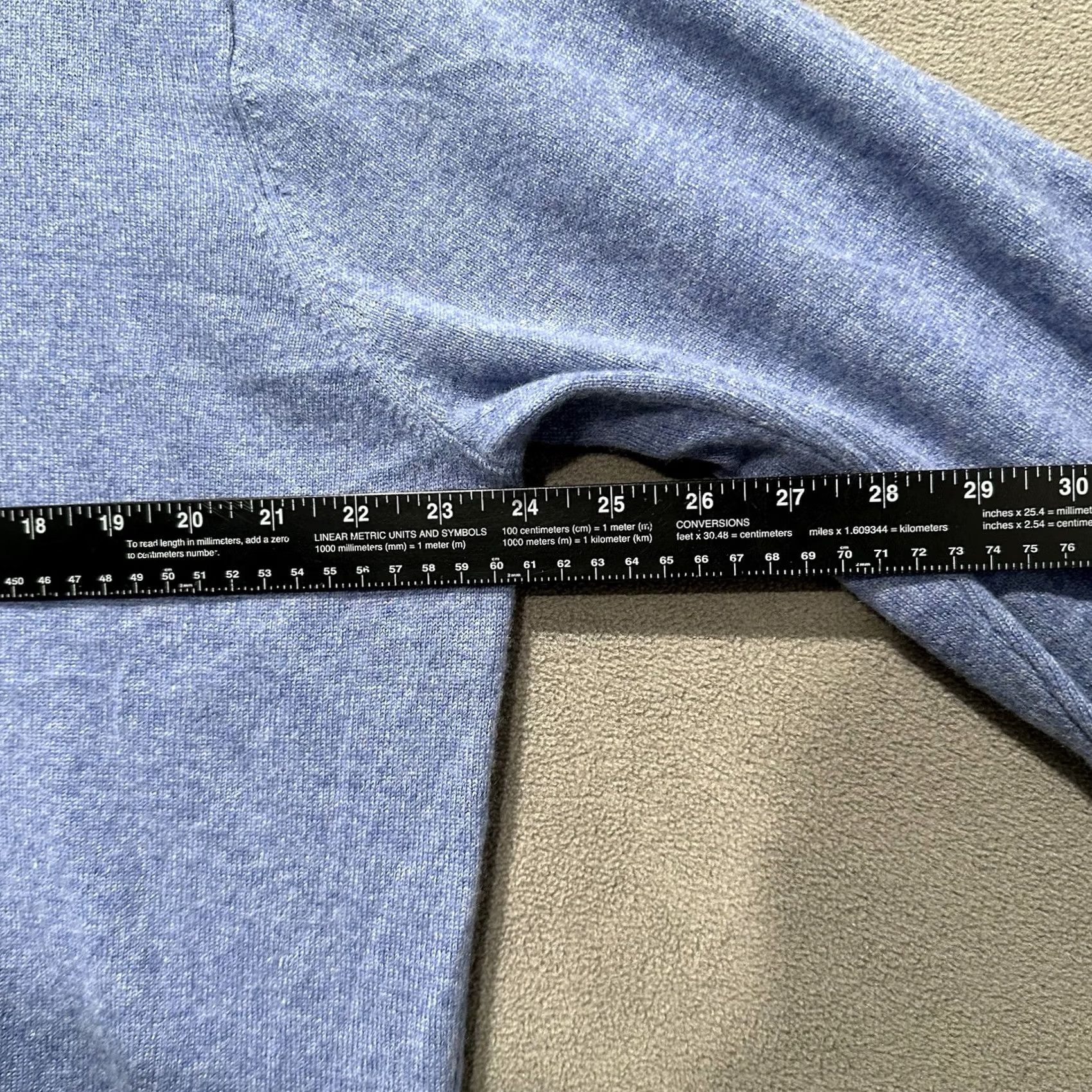 Peter Millar Peter Millar Crown Heritage Cashmere V-Neck Sweater Mens Large Blue Pullover Size US L / EU 52-54 / 3 - 7 Thumbnail
