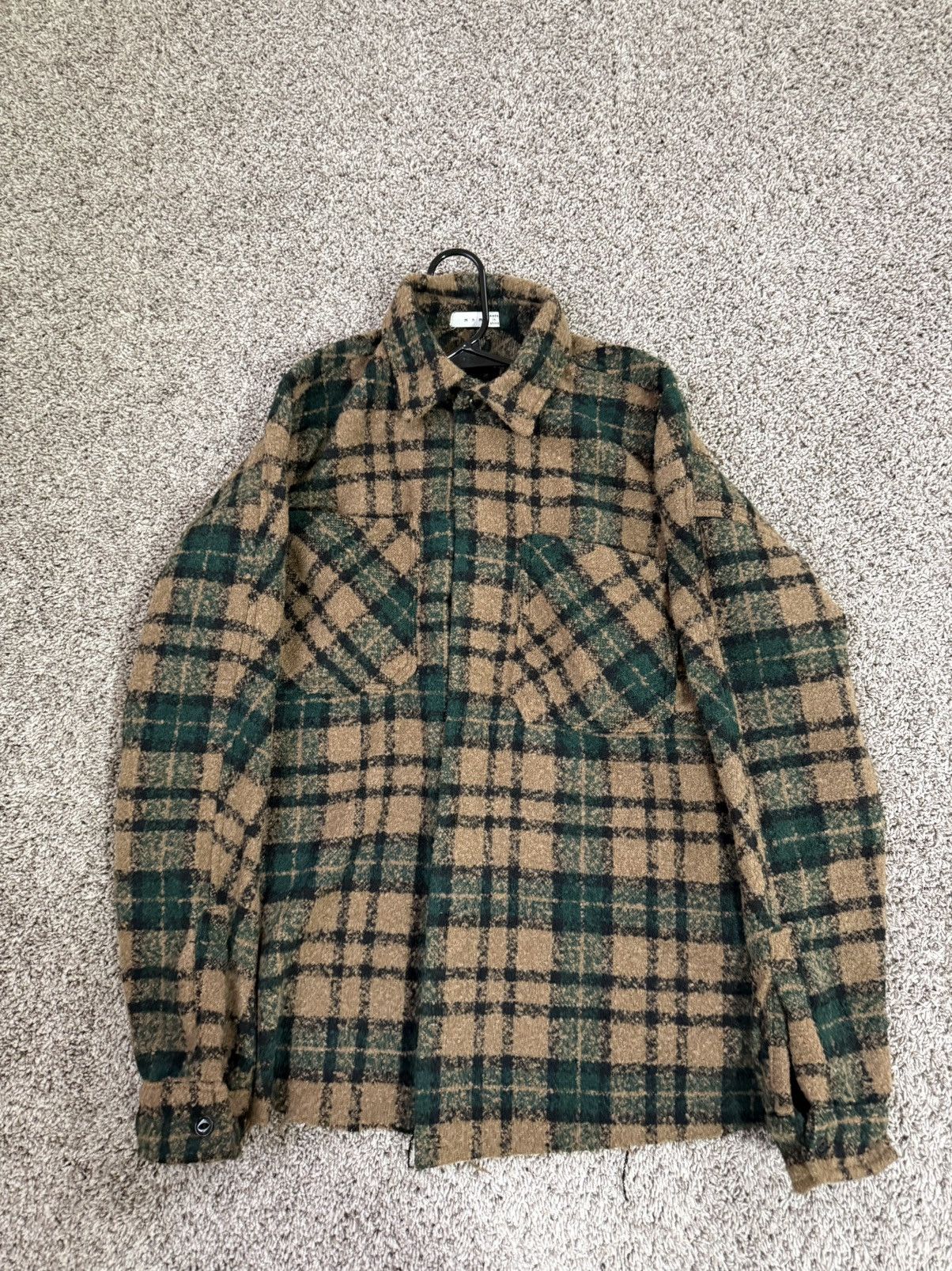 MNML MNML Men's Brown and Green Flannel Size US M / EU 48-50 / 2 - 1 Thumbnail