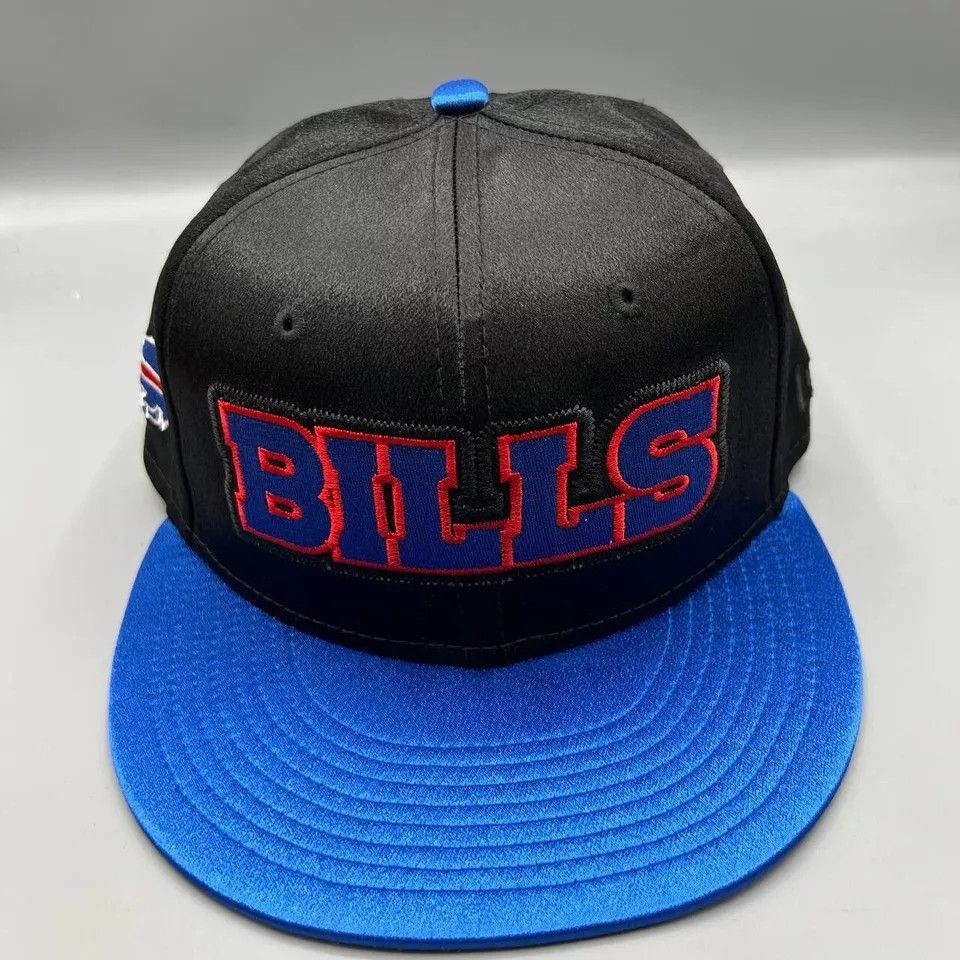 New Era Buffalo Bills Hat Men 7 59Fifty New Era NFL Fitted Hat Club Size ONE SIZE - 2 Thumbnail