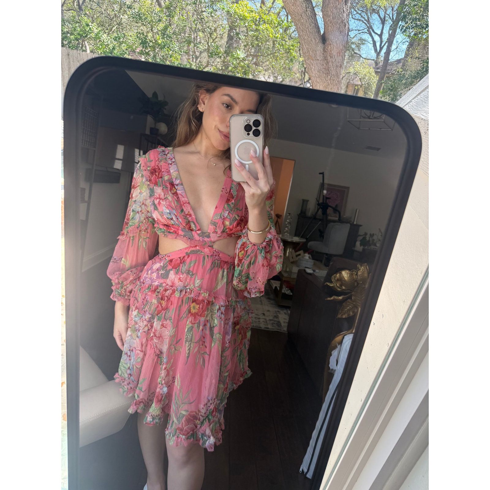 Zimmermann Zimmermann Bellitude Floating Silk Floral Dress Size 0 Size XS / US 0-2 / IT 36-38 - 2 Thumbnail